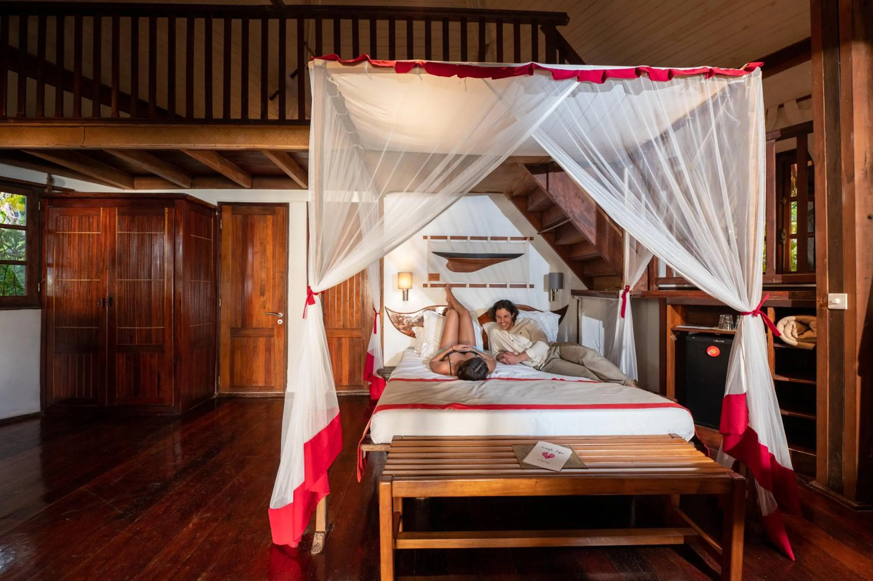 Bed in Princesse Bora Lodge & Spa