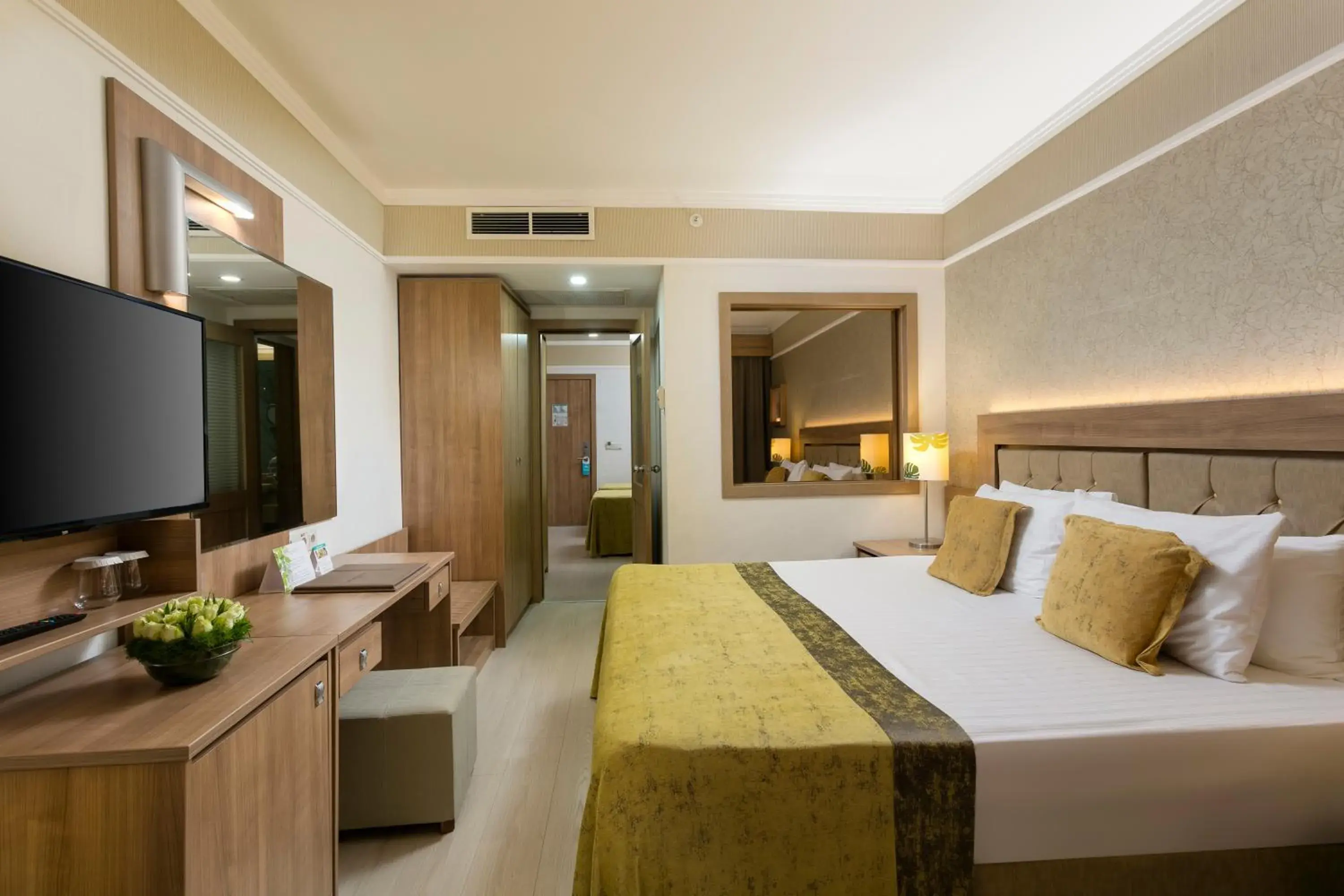 Communal lounge/ TV room, Bed in Innvista Hotels Belek Communal lounge/ TV room, Bed in Innvista Hotels Belek