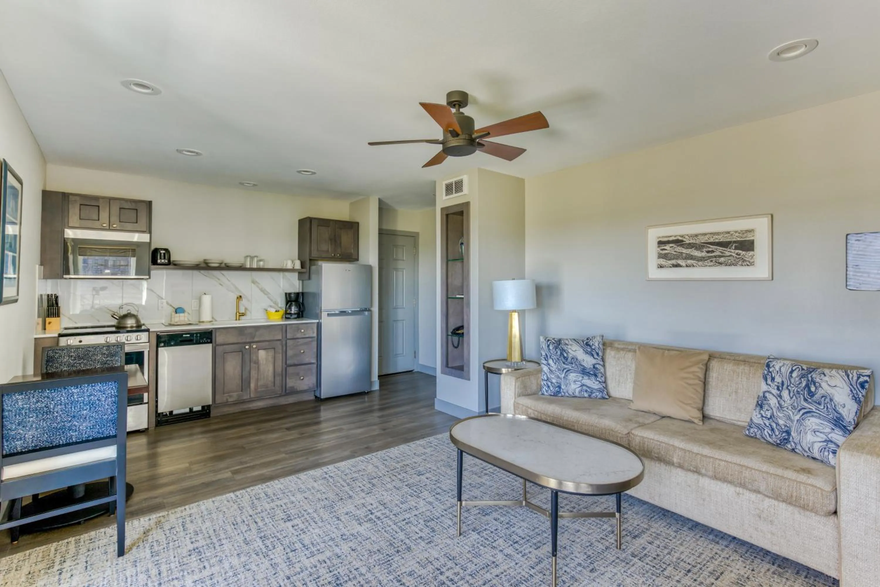 Living room in Lighthouse Oceanfront Resort