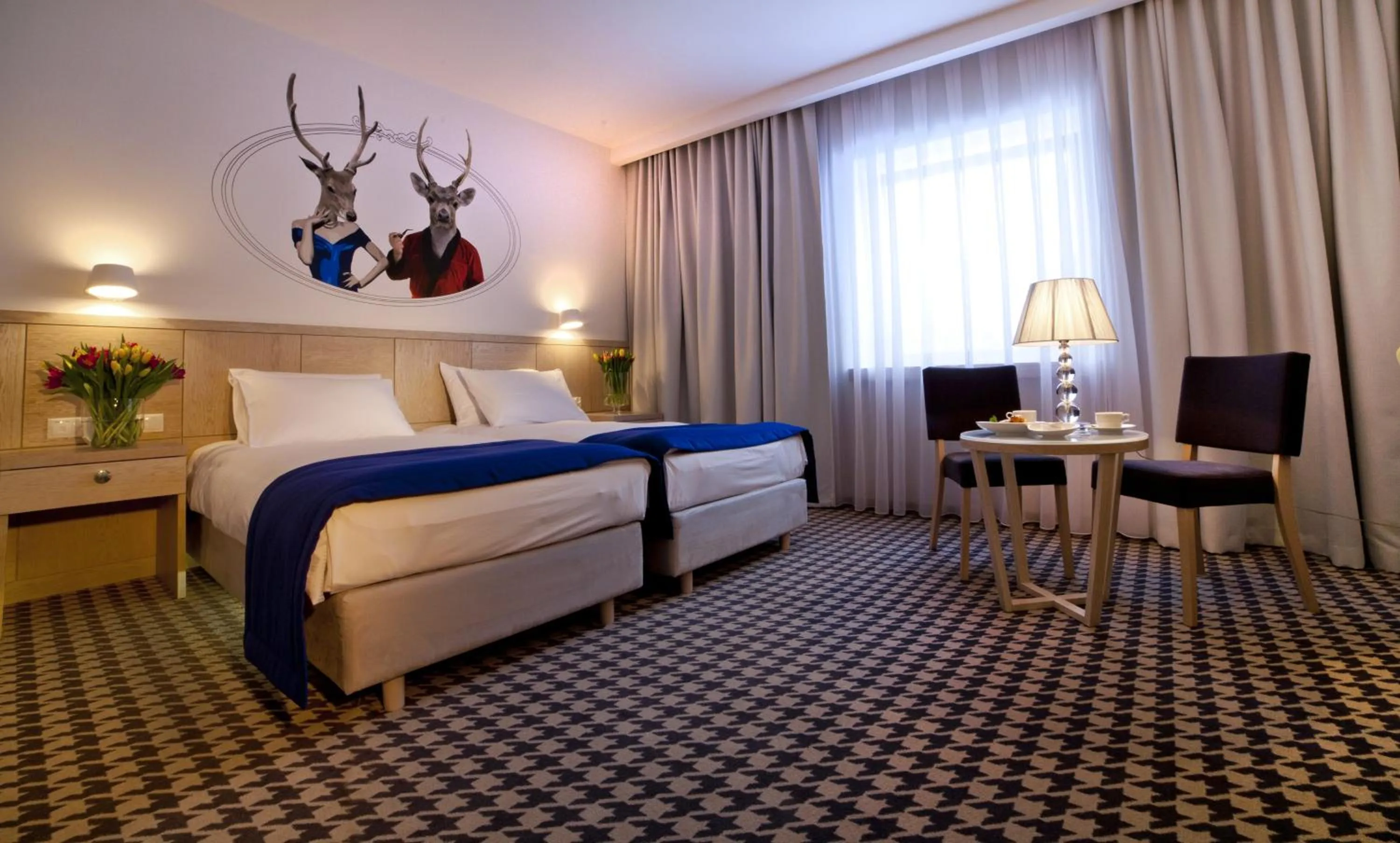 Garden view, Bed in Hanza Pałac Wellness & SPA