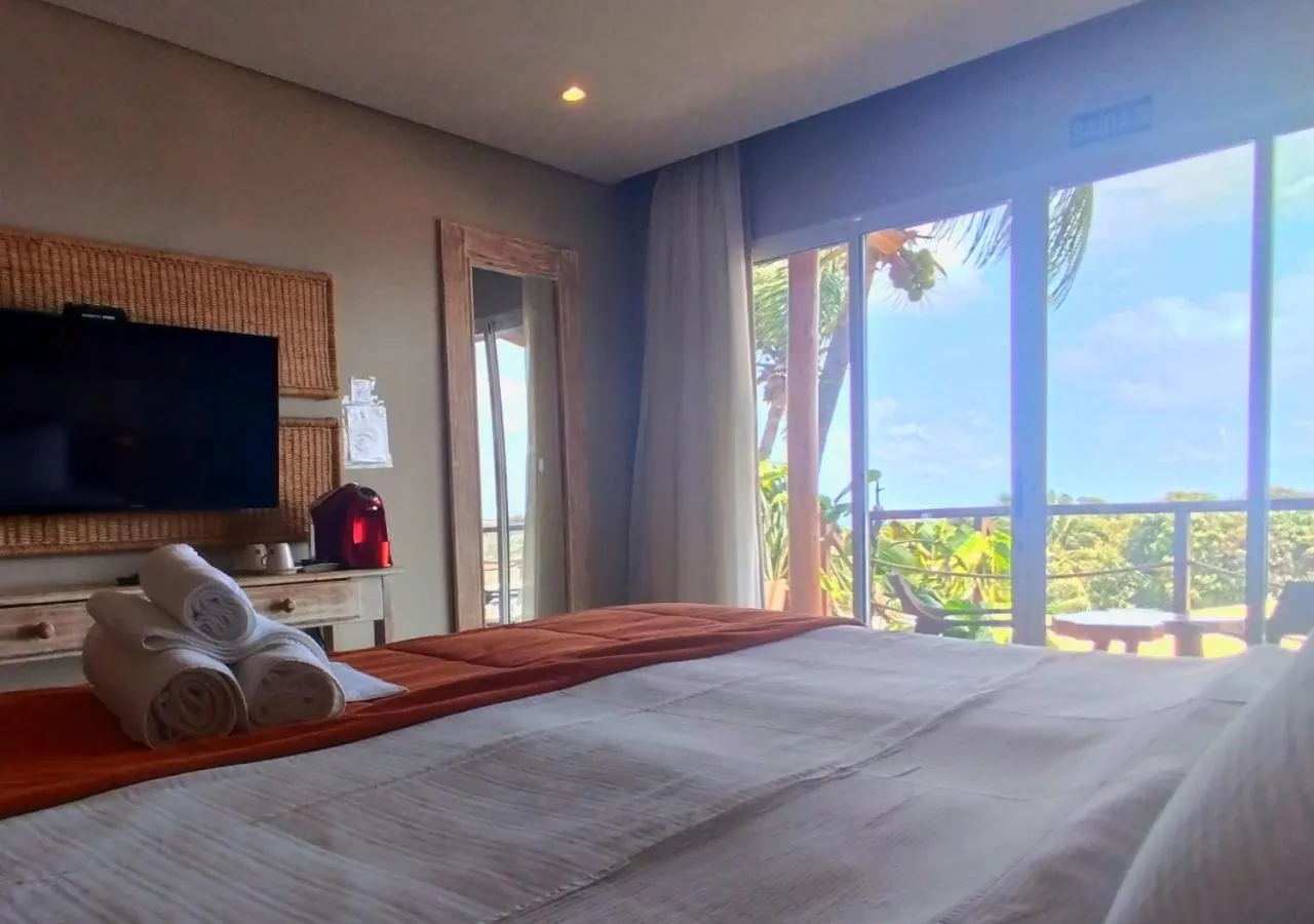 TV and multimedia, Bed in Pousada Recanto