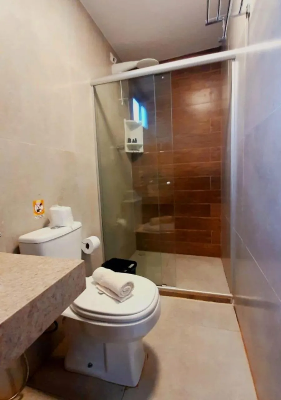 Bathroom in Pousada Recanto