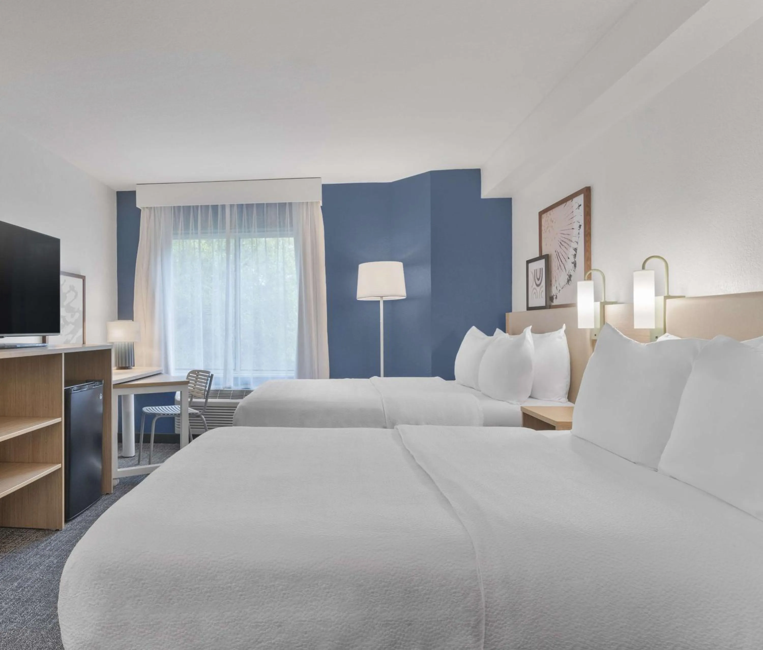 Bed in Spark by Hilton Orlando near SeaWorld