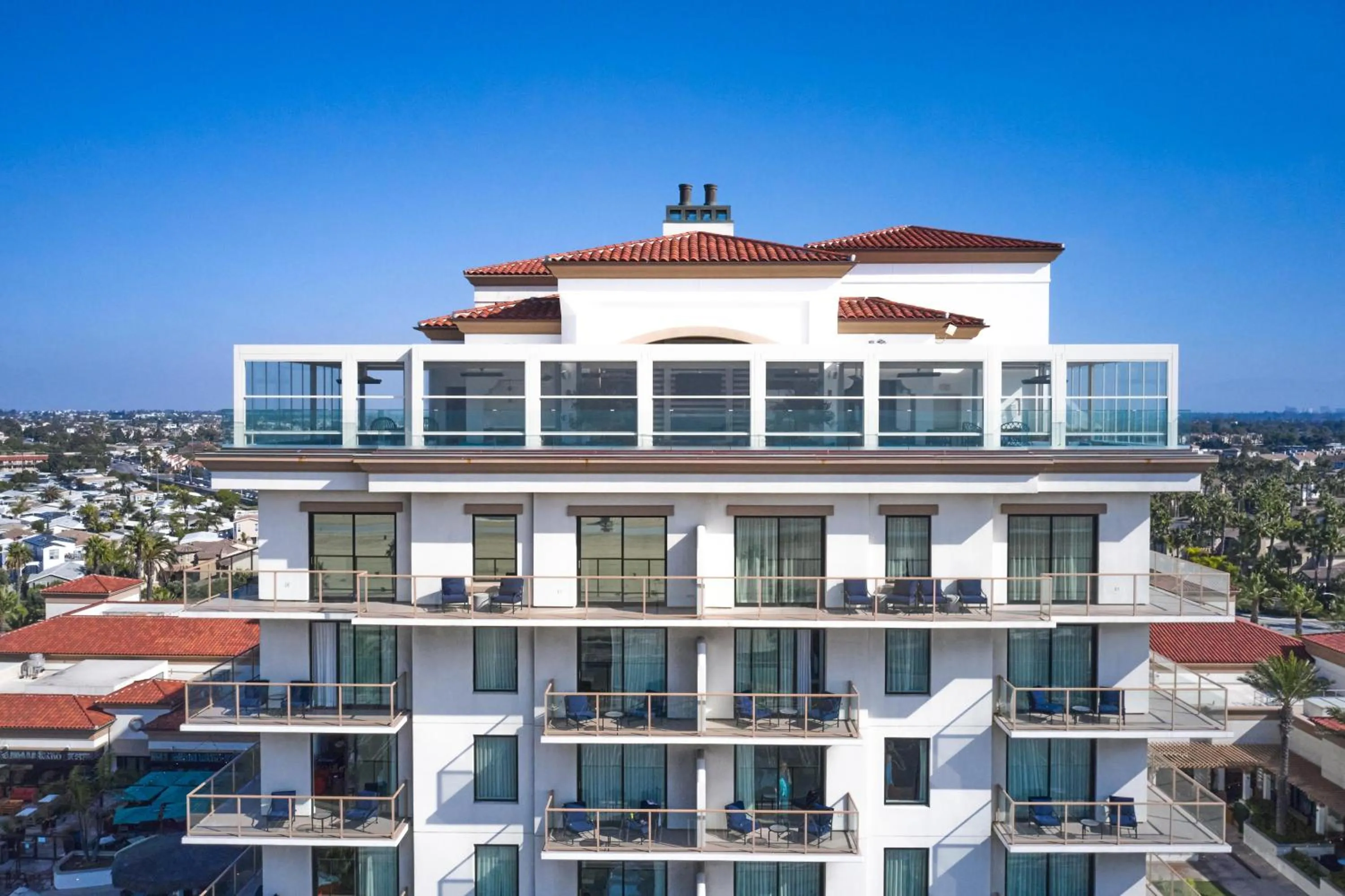 Property building in The Waterfront Beach Resort, A Hilton Hotel