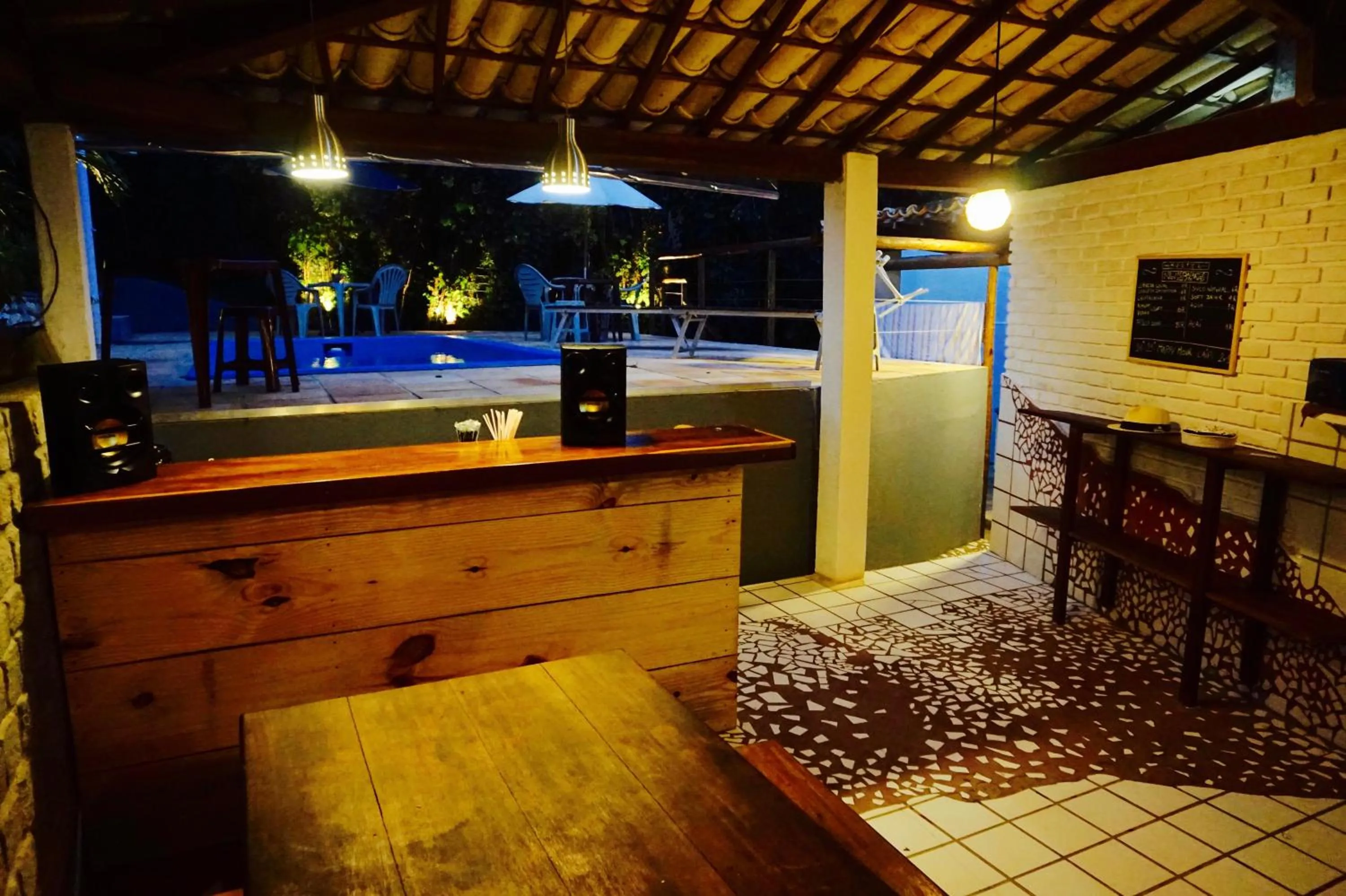 Lobby or reception in Novos Baianos Hostel e Pousada