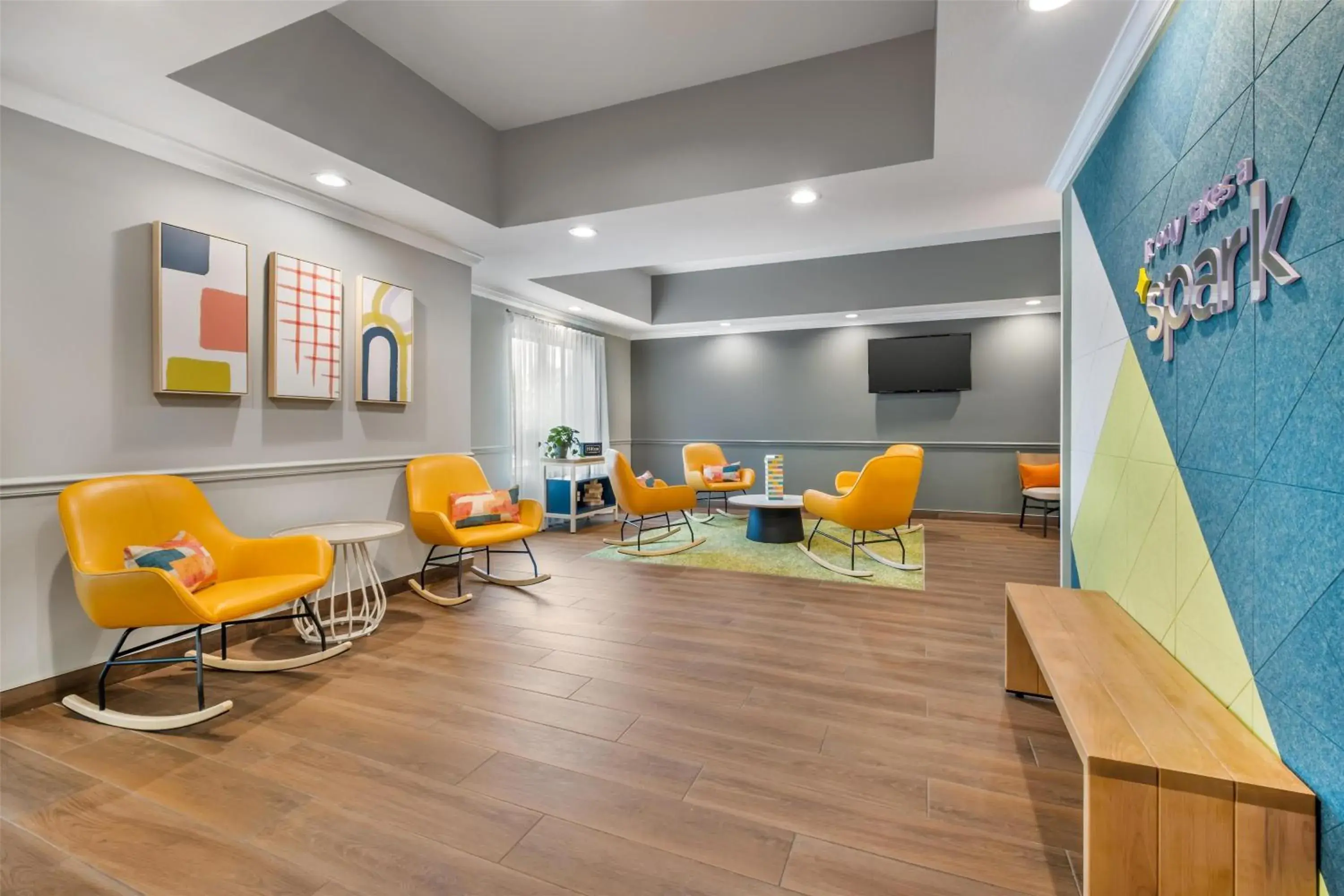 Lobby or reception in Spark by Hilton Shepherdsville Louisville South Lobby or reception in Spark by Hilton Shepherdsville Louisville South