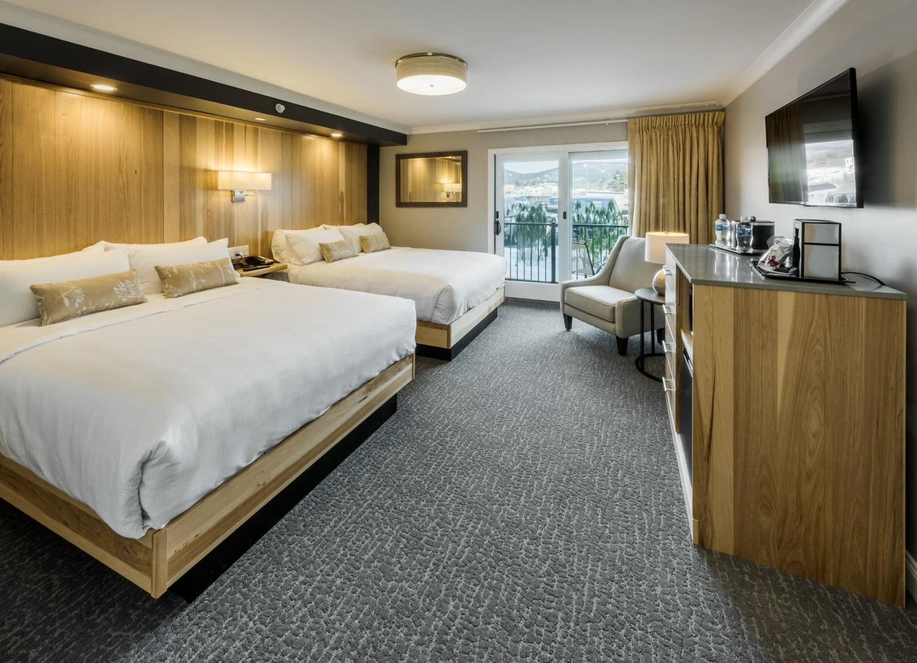 Bed in Center Harbor Inn