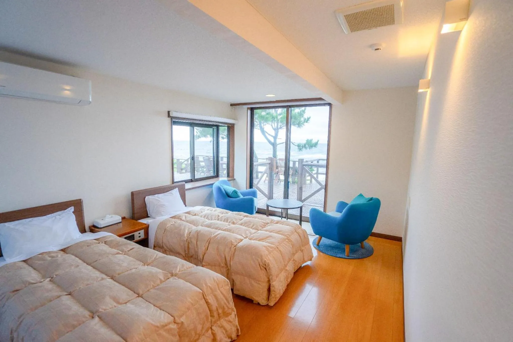 Photo of the whole room, Bed in Marine Blue Yakushima
