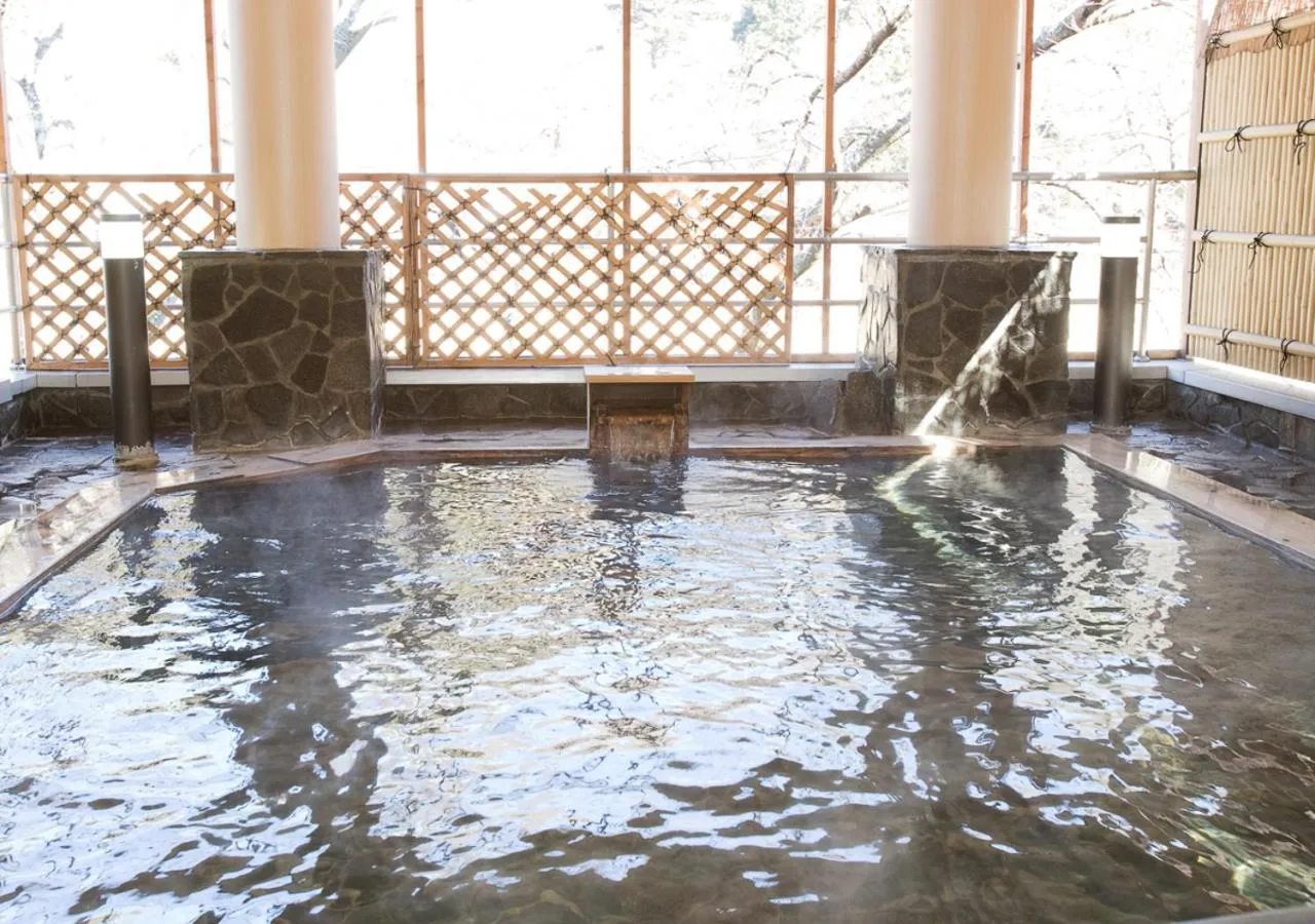 Open Air Bath in Itoen Hotel Shiobara