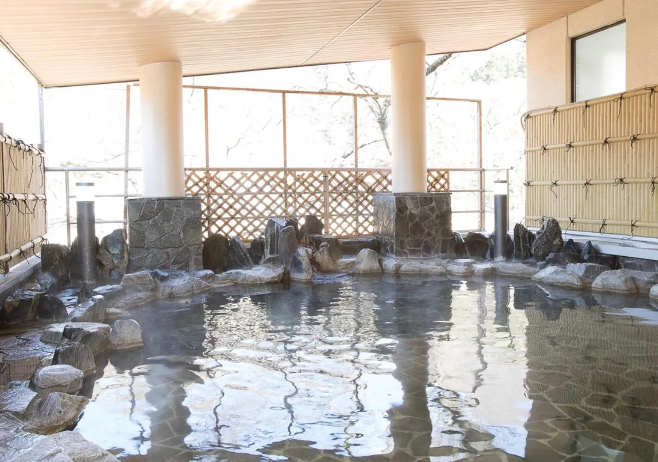 Open Air Bath in Itoen Hotel Shiobara