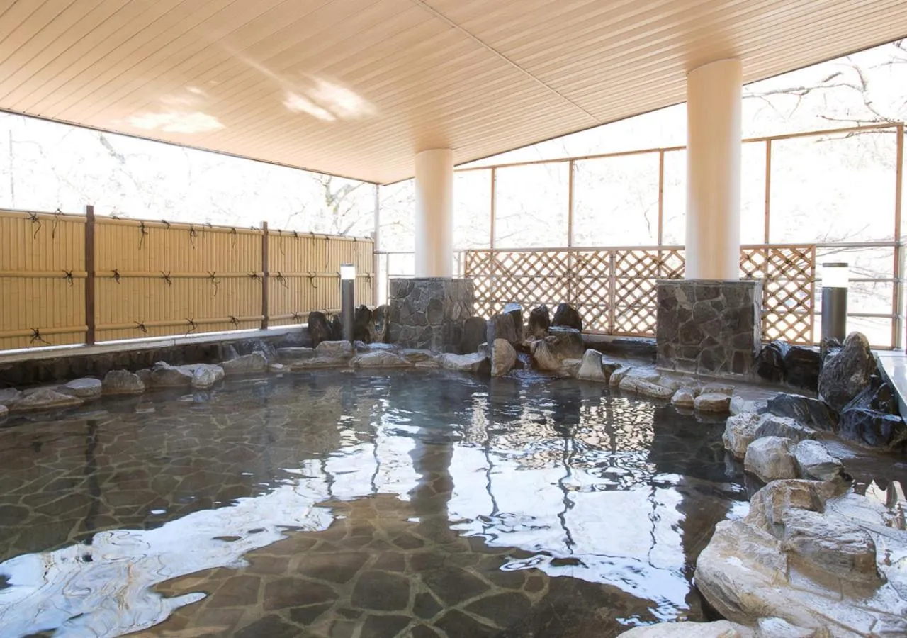 Open Air Bath in Itoen Hotel Shiobara