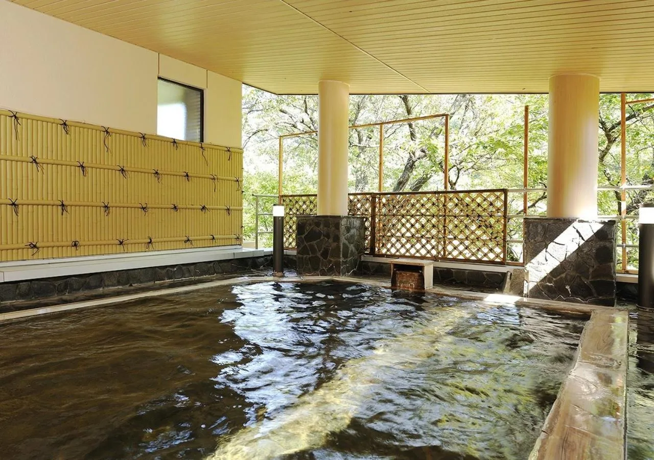Open Air Bath in Itoen Hotel Shiobara