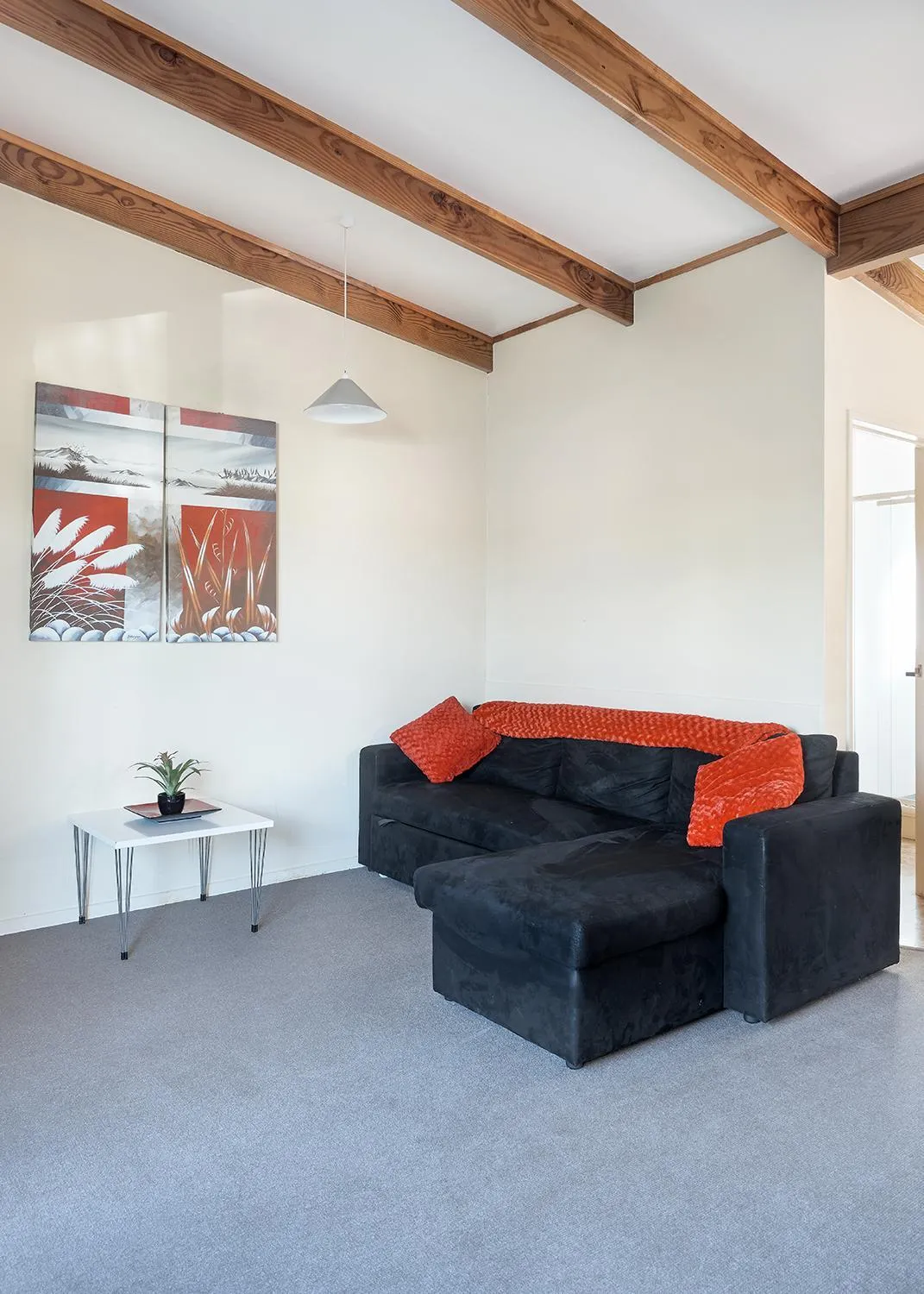 Living room in Mercury Bay Holiday Park