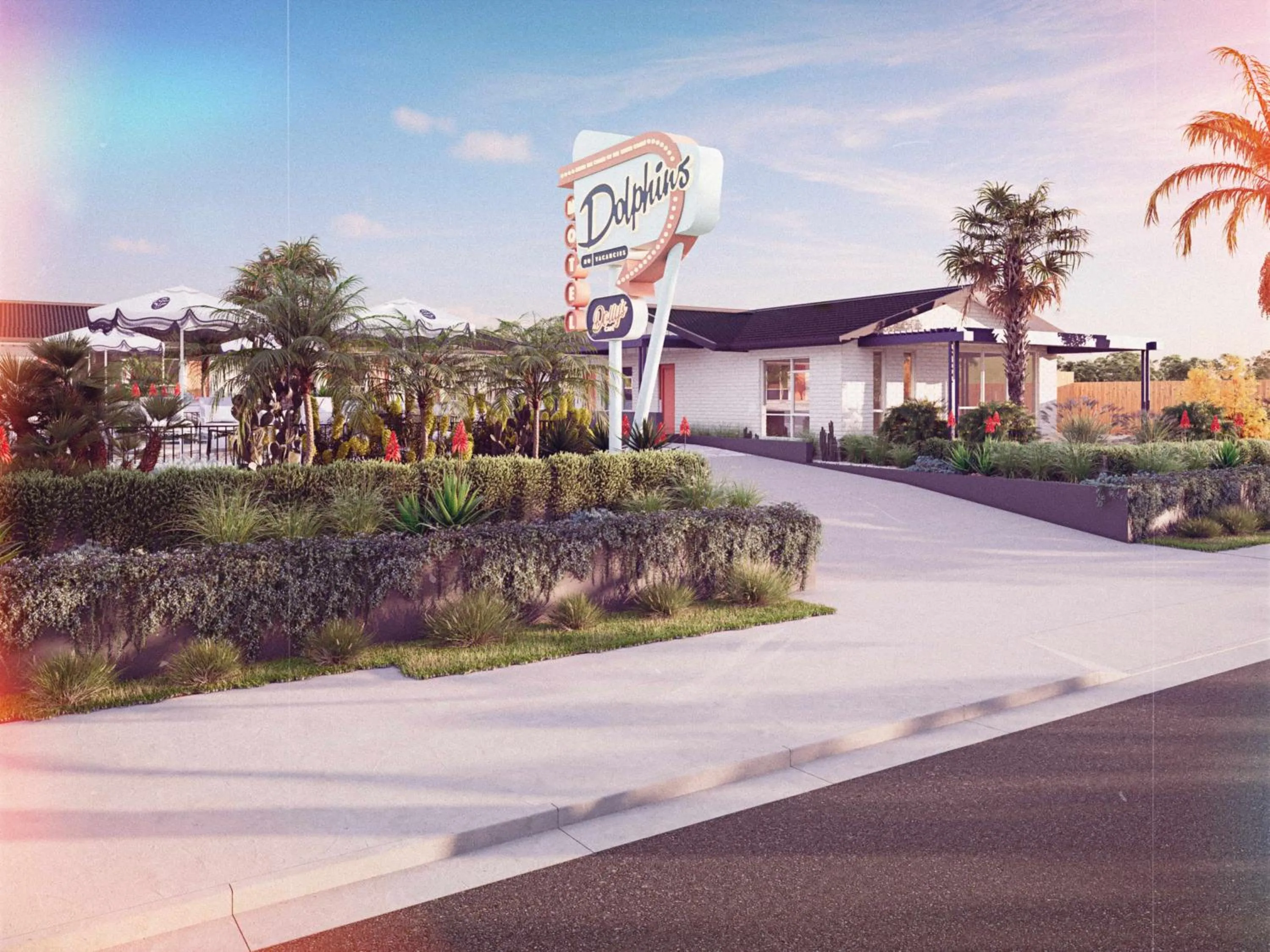 Property building in Dolphins Motel