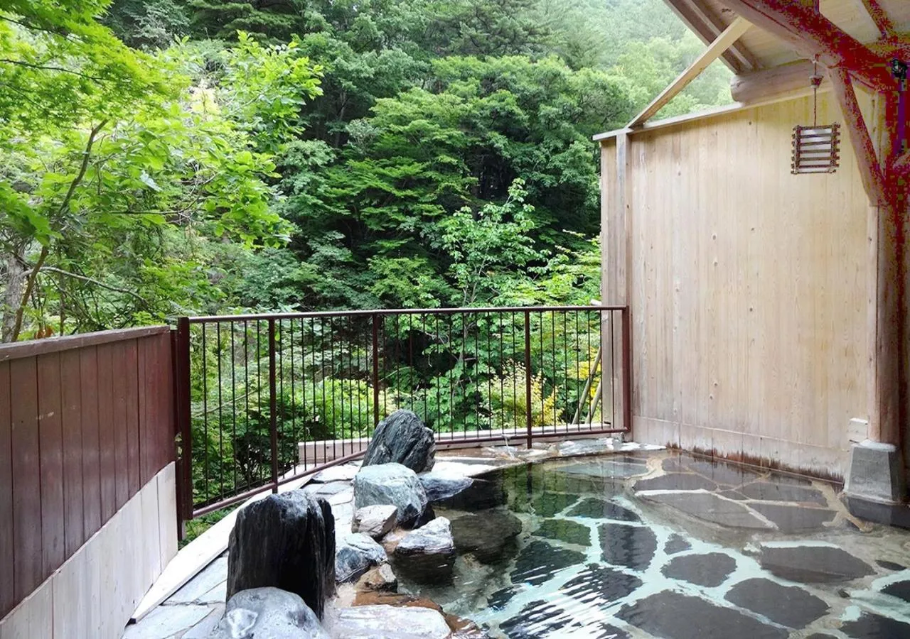 Open Air Bath in Hotel Yunishigawa