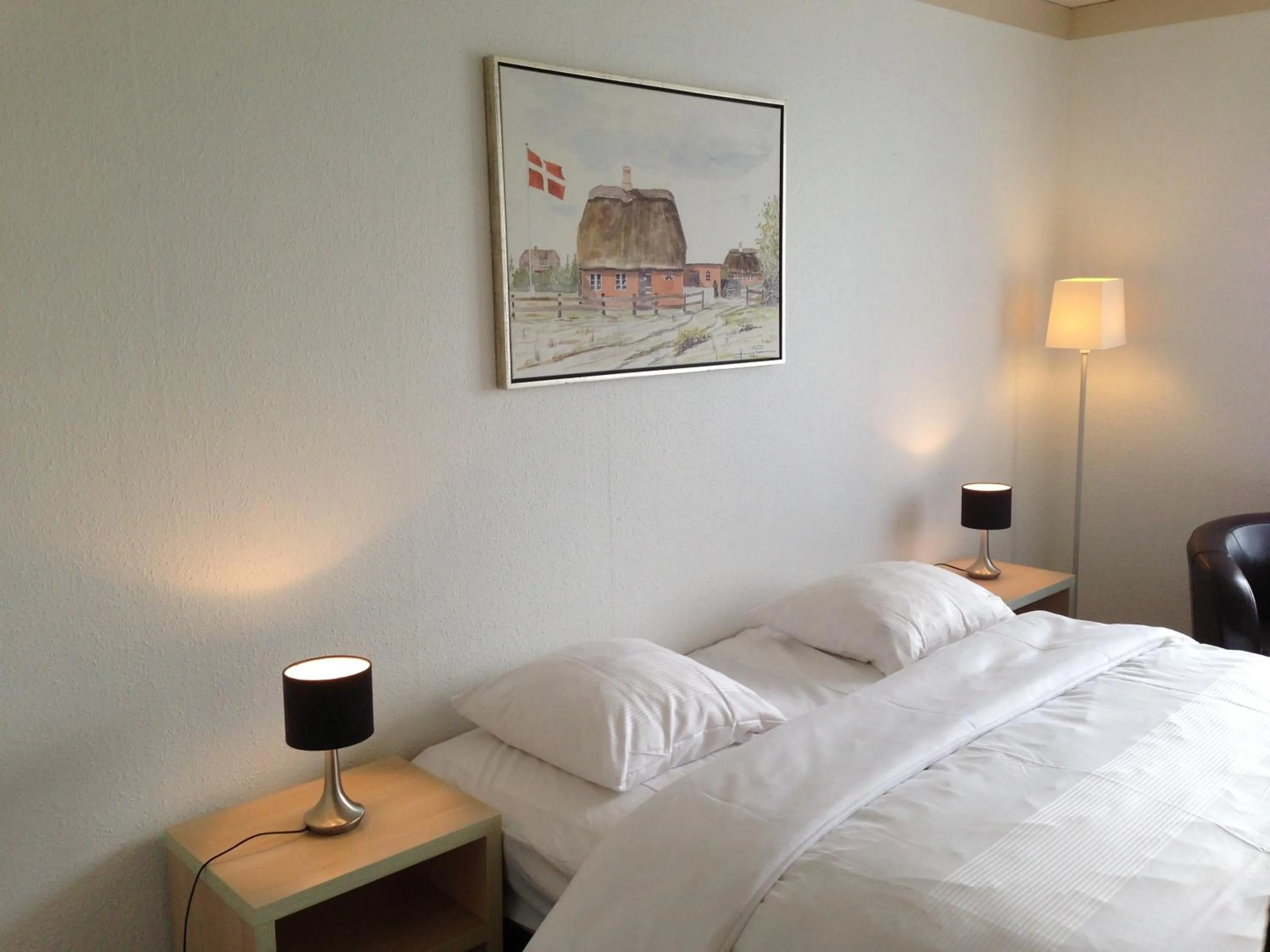 Bed in Hotel Vadehavet
