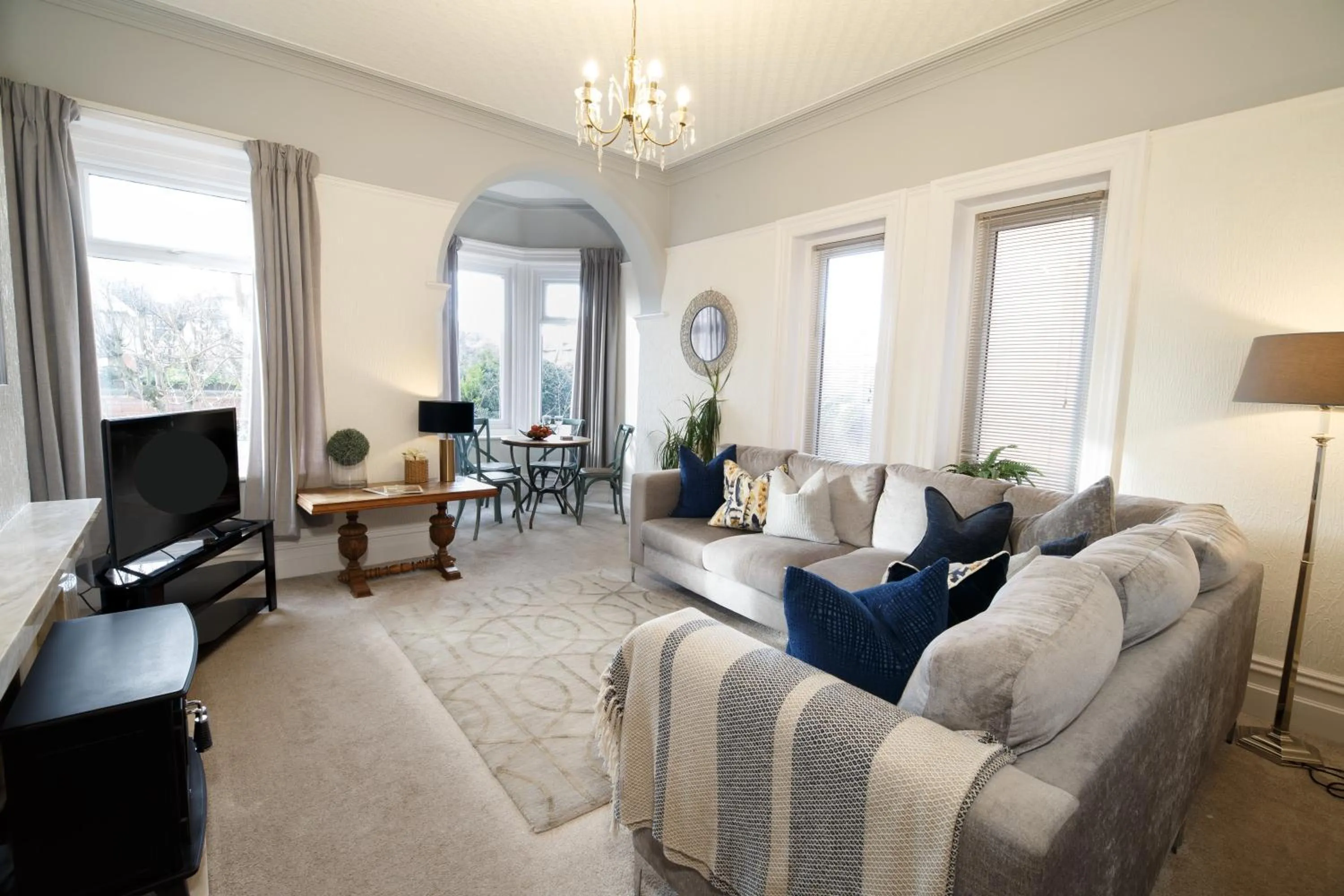 Living room in Mode - The Old School House