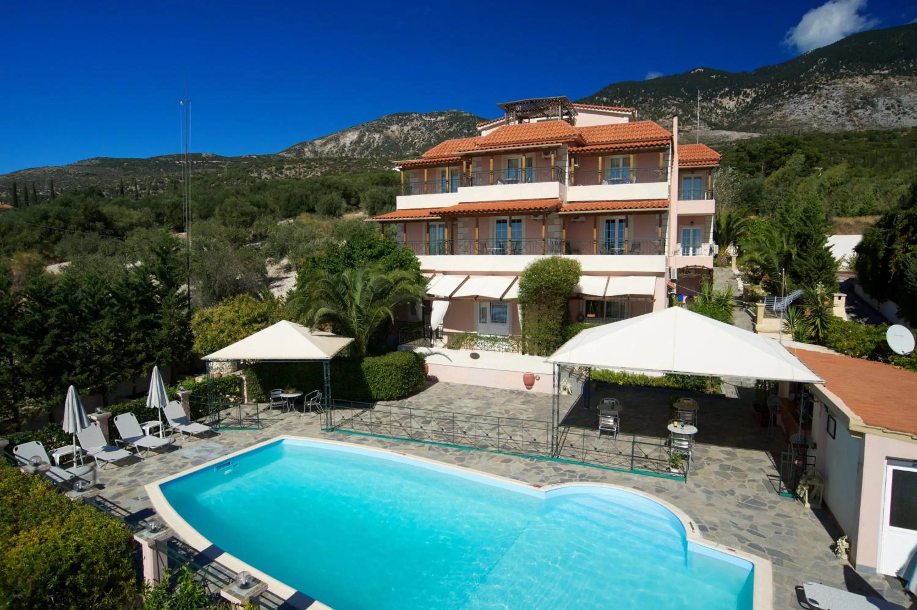 Garden view in Nostos