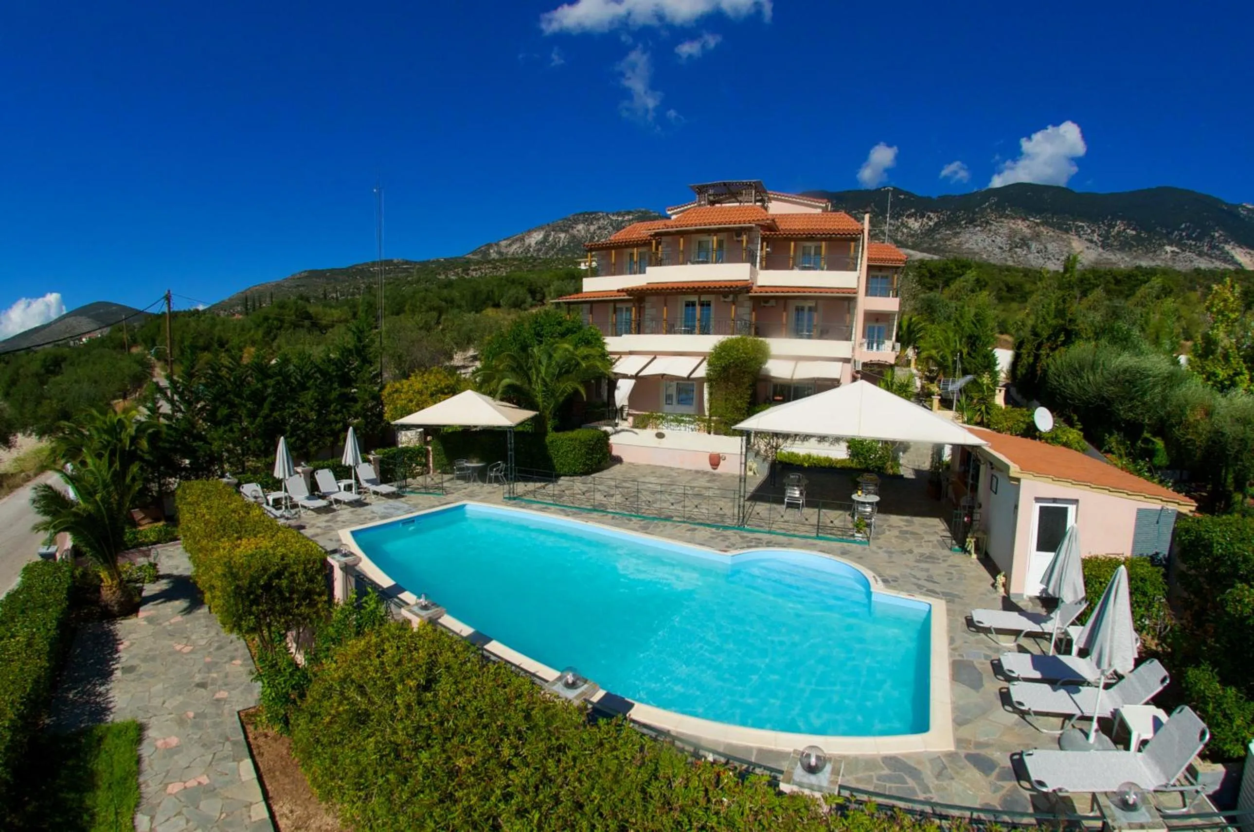 Garden view in Nostos