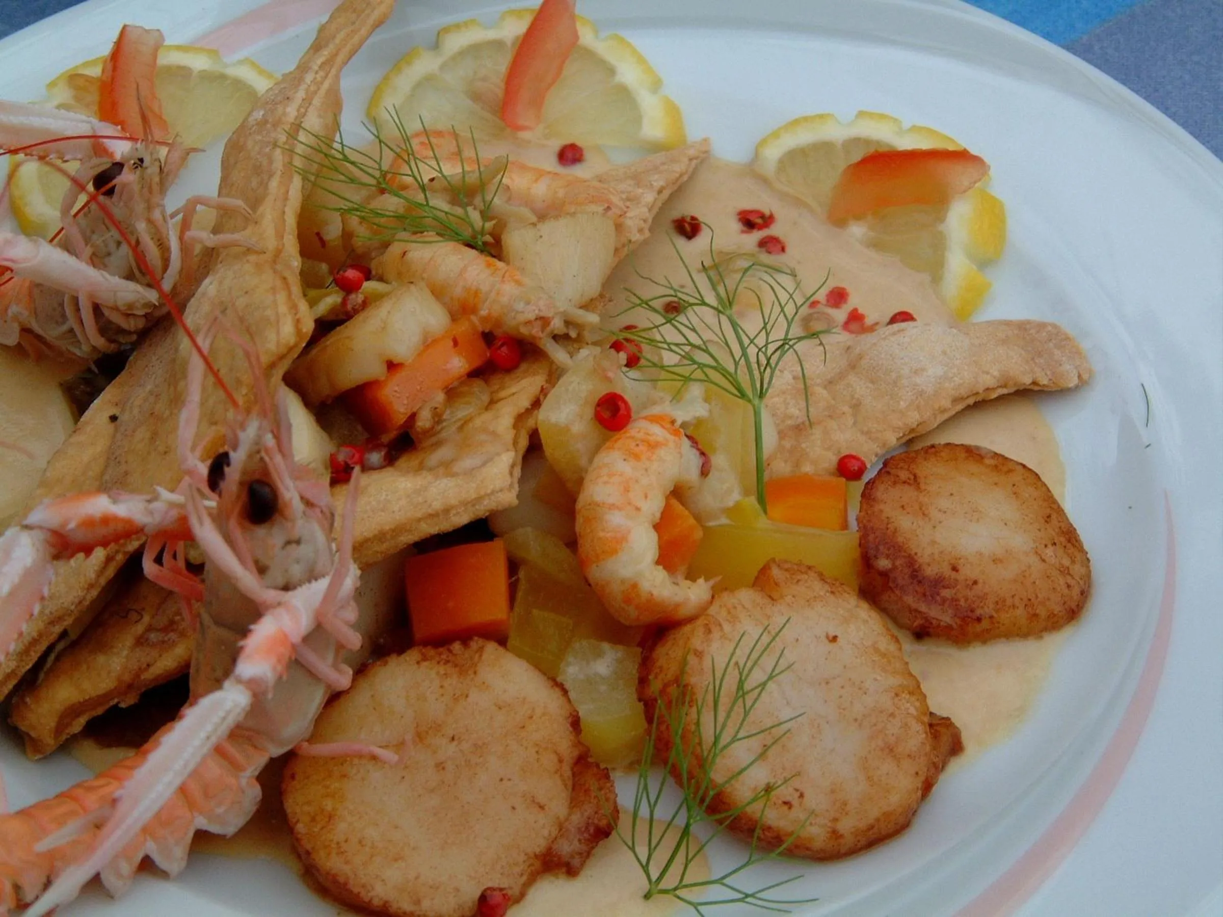 Food close-up in Hotel Restaurant Le Capricorne