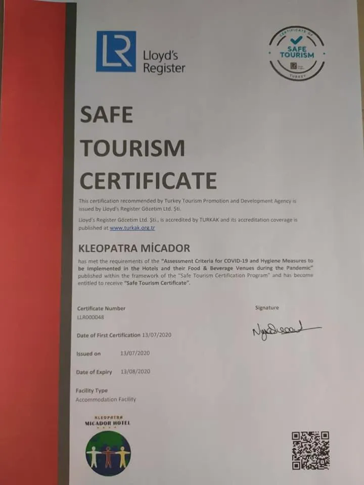 Logo/Certificate/Sign in Kleopatra Micador Otel