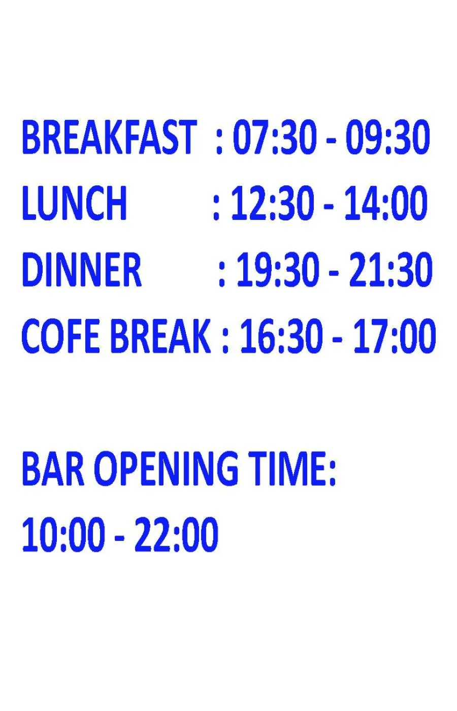 Restaurant/places to eat in Kleopatra Micador Otel