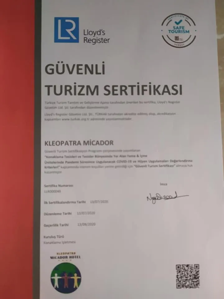 Logo/Certificate/Sign in Kleopatra Micador Otel