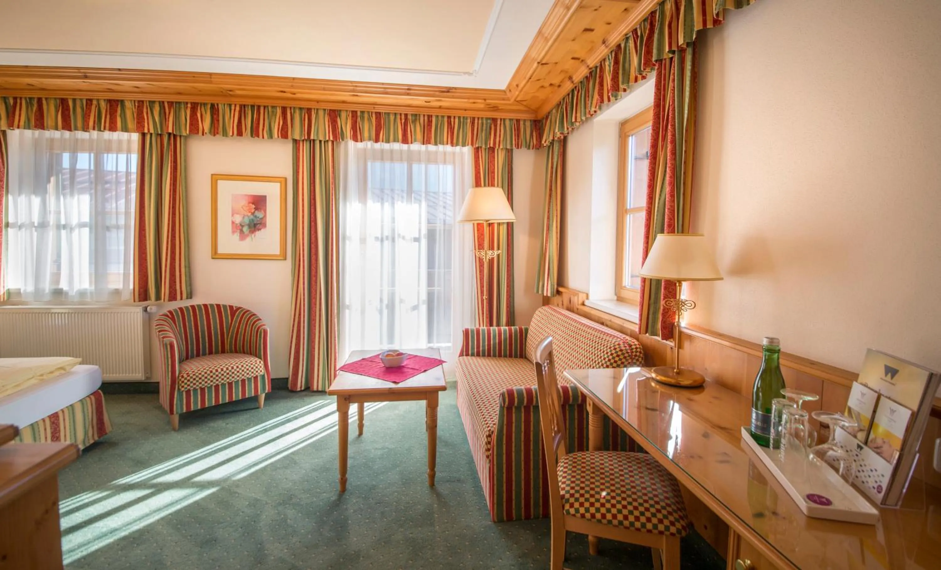 Decorative detail, Bed in Waidringer Hof 4 Sterne Superior