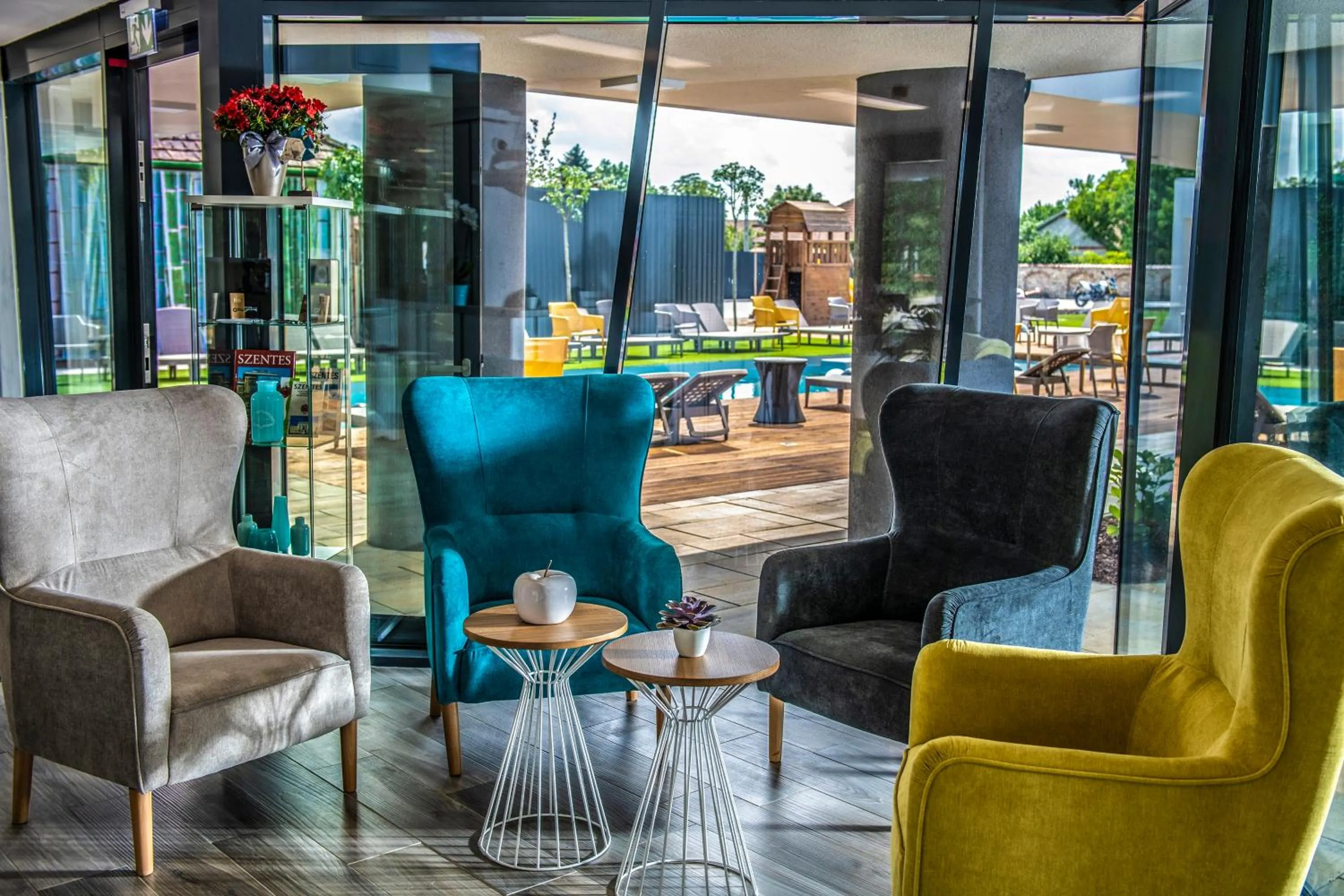 Lobby or reception in Open Hotel Szentes