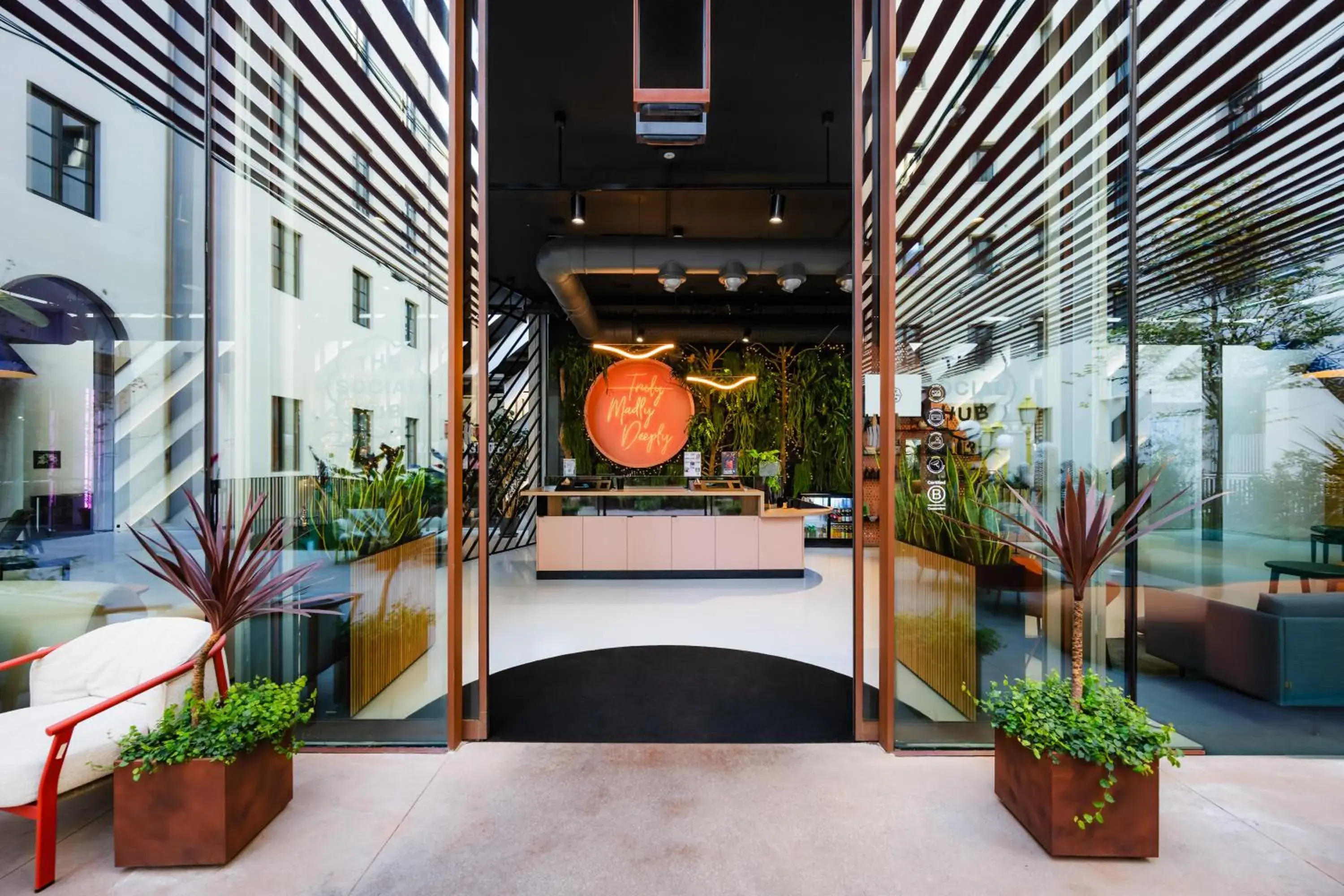 Facade/entrance in The Social Hub Florence Lavagnini Facade/entrance in The Social Hub Florence Lavagnini