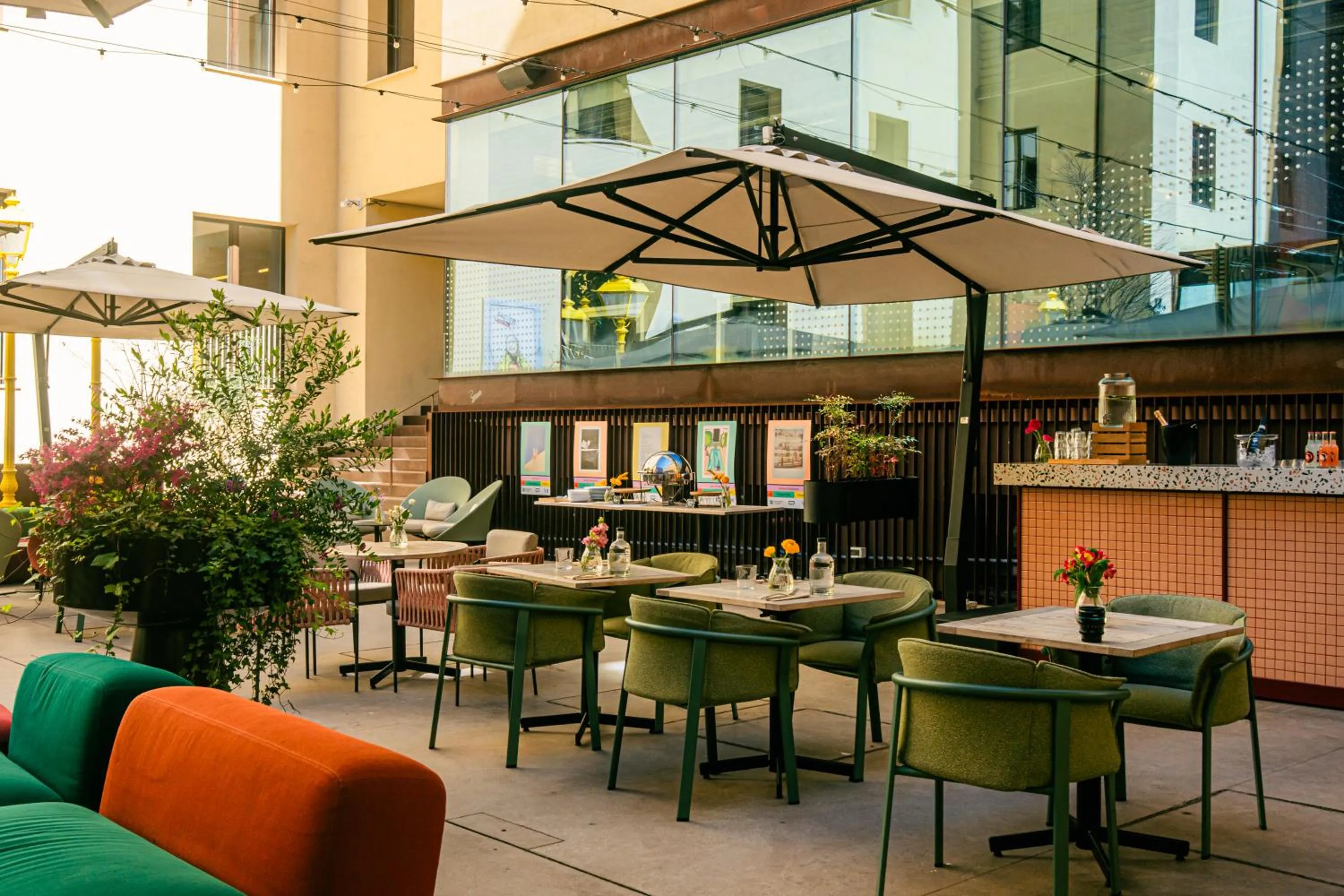 Patio in The Social Hub Florence Lavagnini