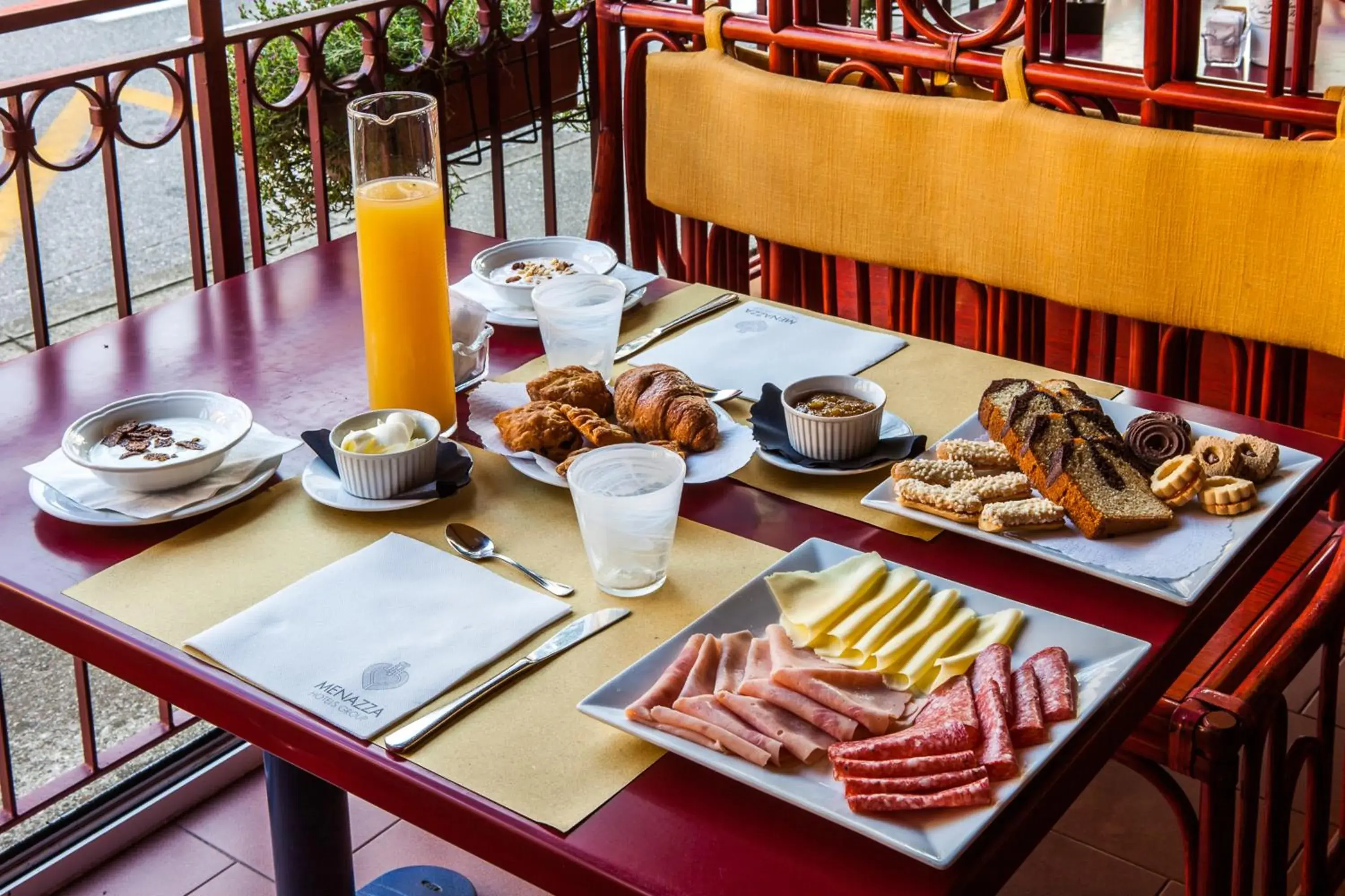 Food close-up, Breakfast in Hotel Christian