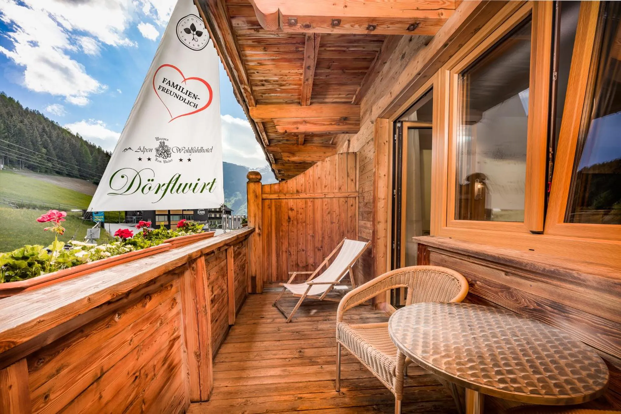Balcony/Terrace in Alpen Wohlfühlhotel Dörflwirt
