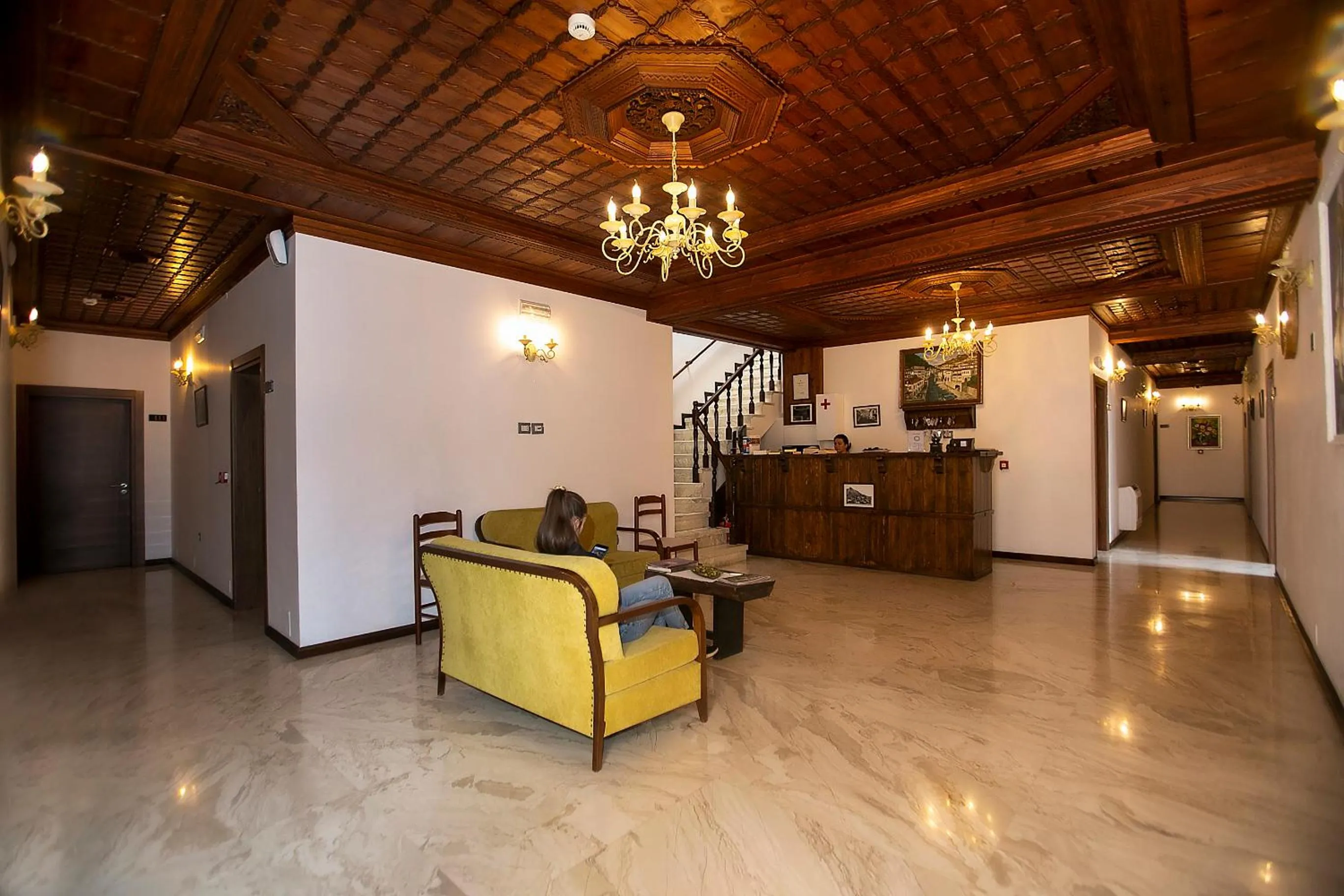 Lobby or reception in Hotel Onufri