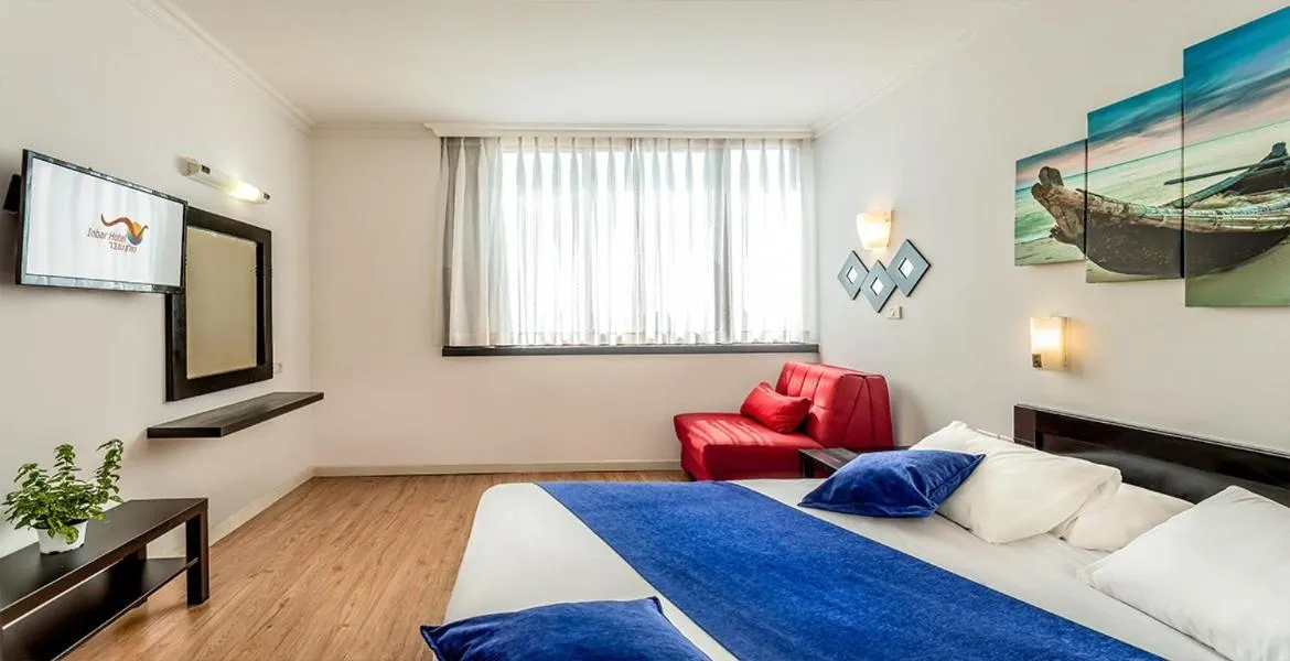 TV and multimedia, Bed in Inbar Hotel