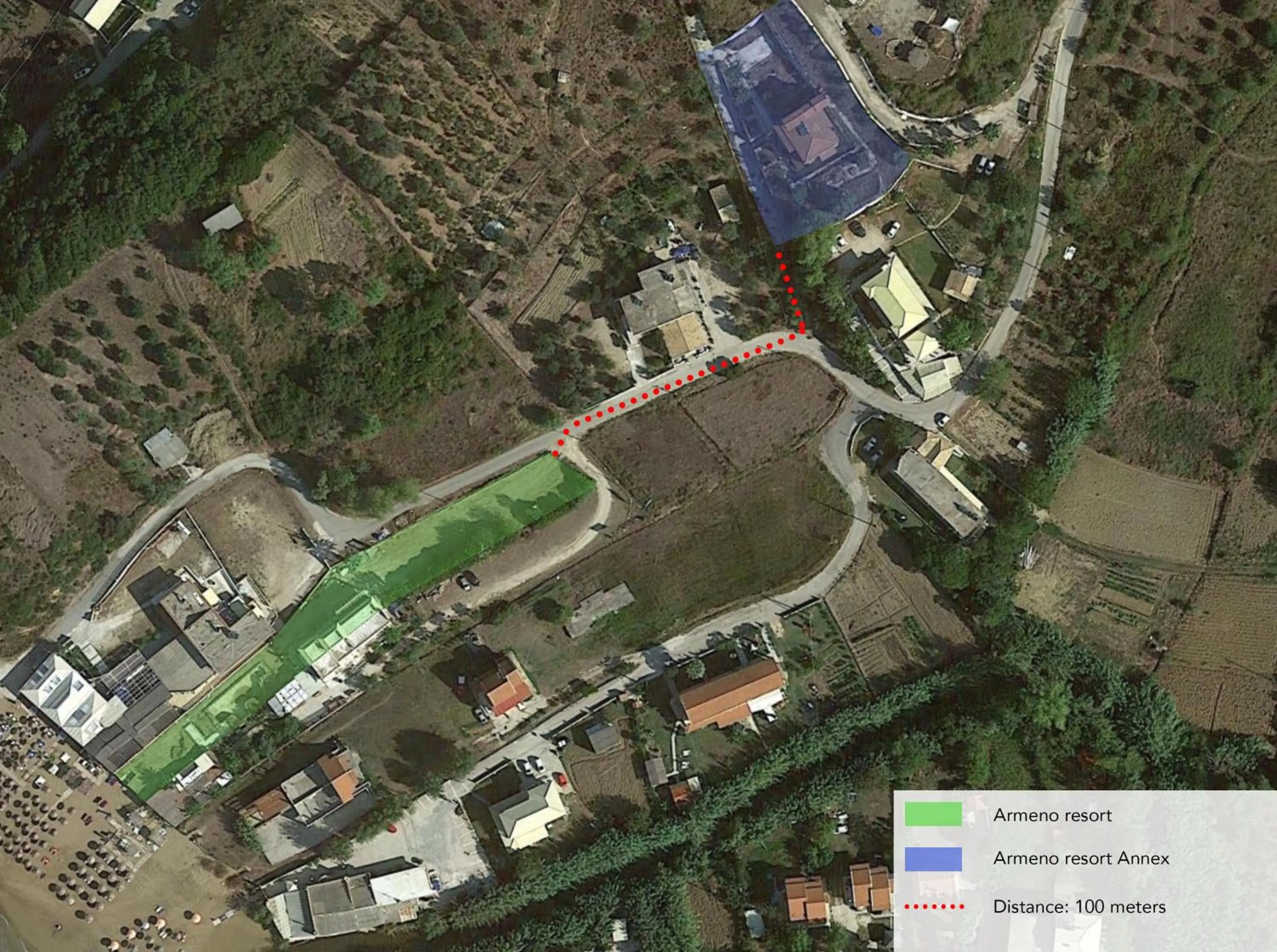 Bird's eye view in Armeno Resort