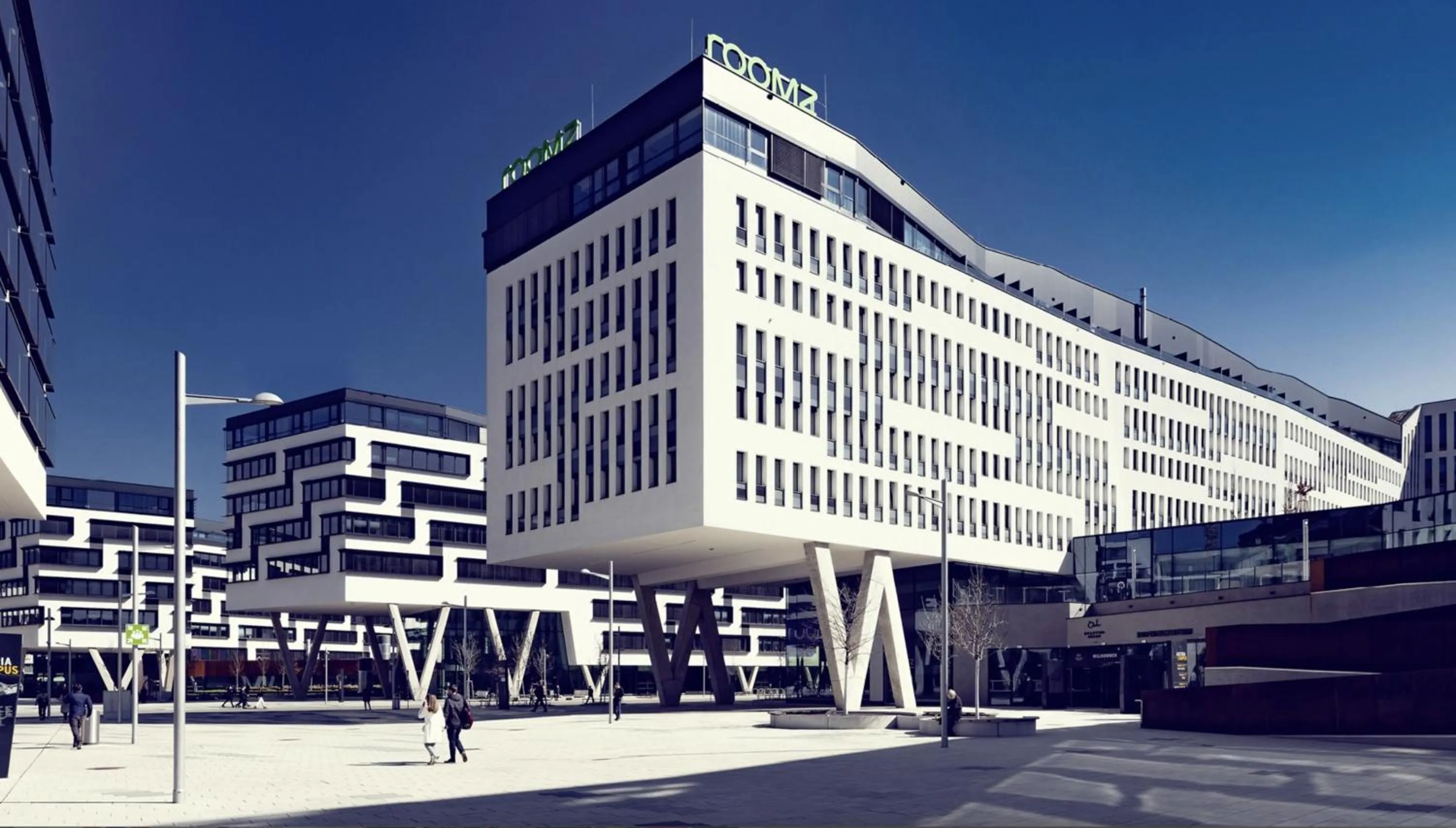 Property building in roomz hotel & conference center vienna prater