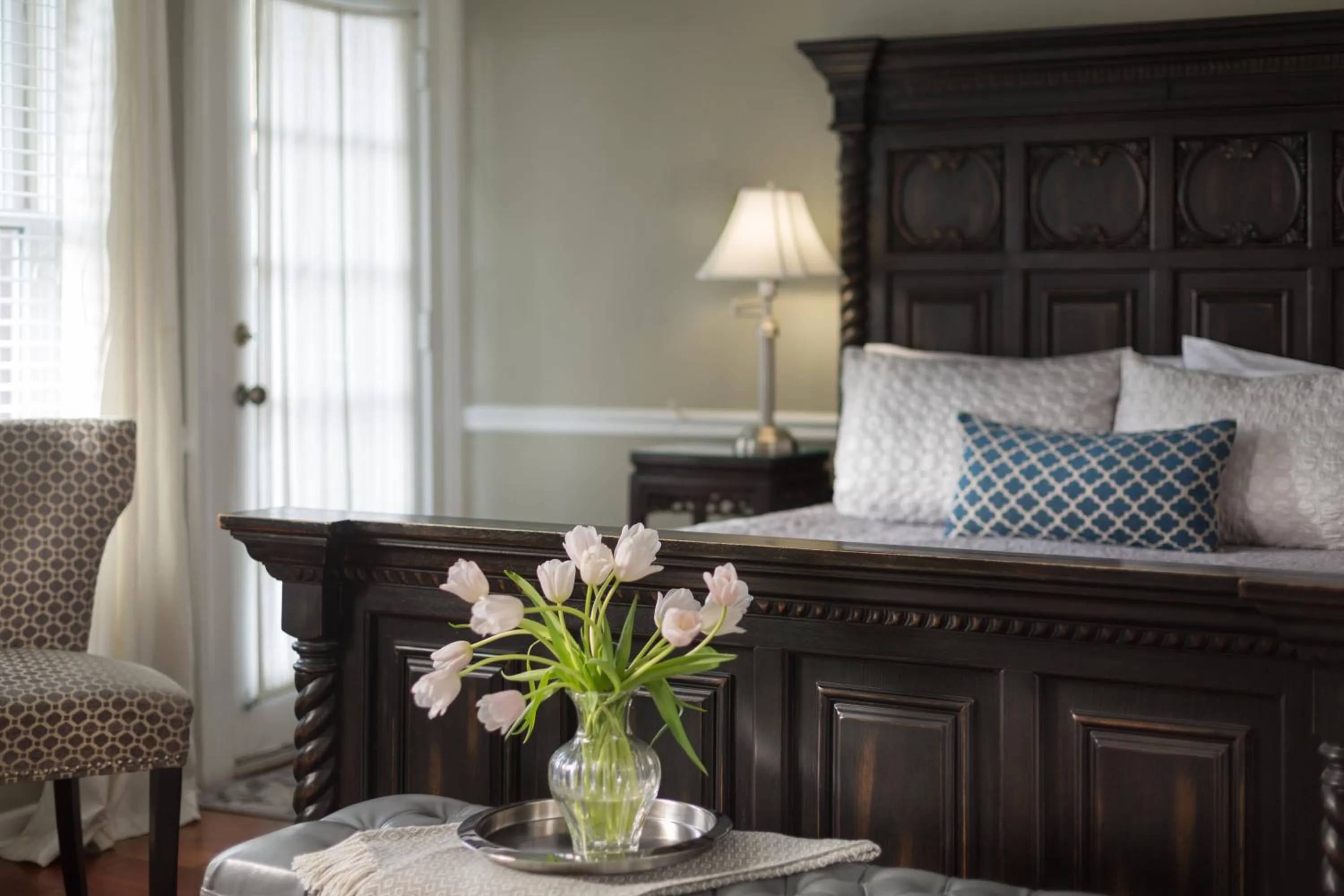 Bedroom, Bed in Bayfront Marin House