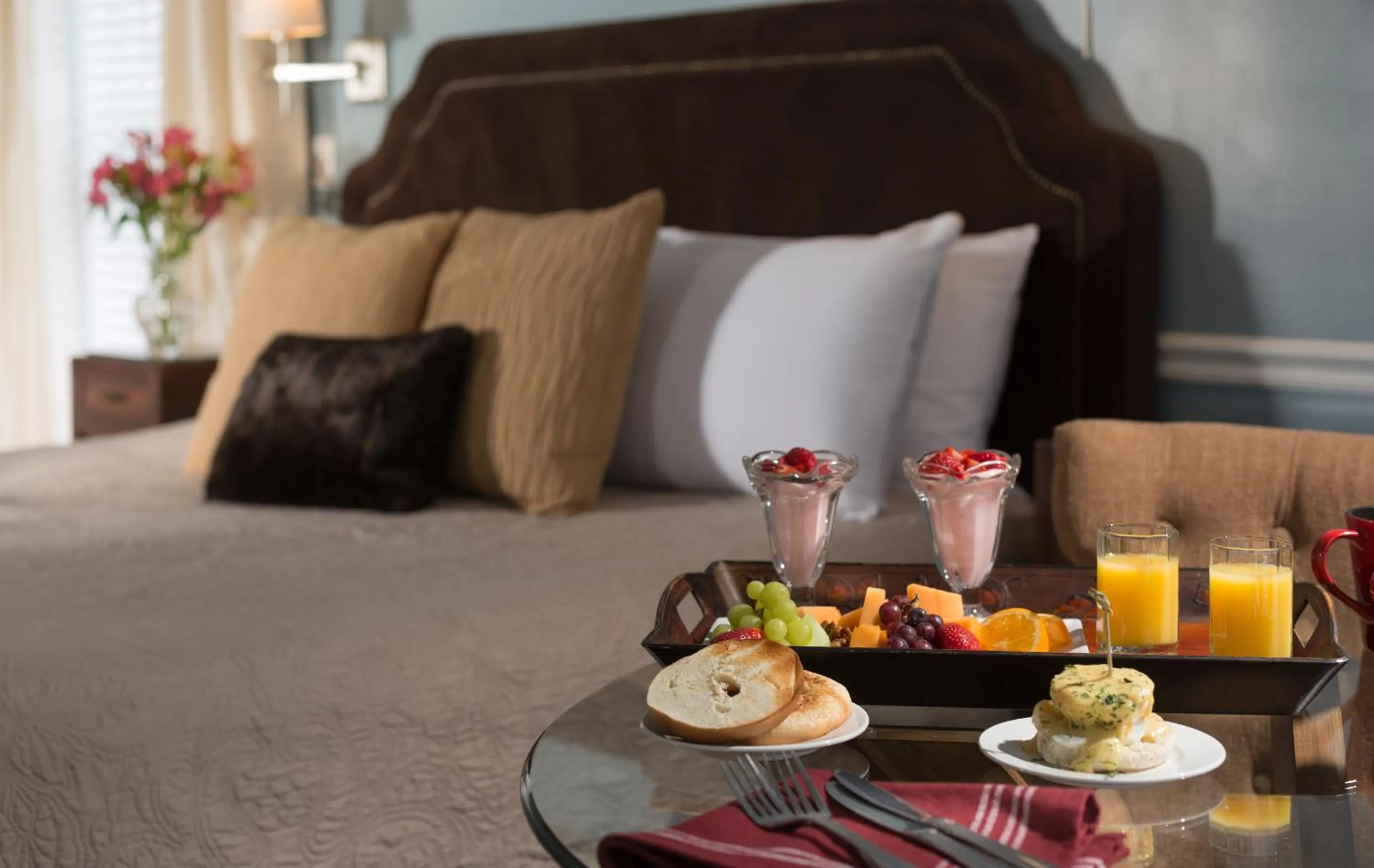 Bedroom, Bed in Bayfront Marin House