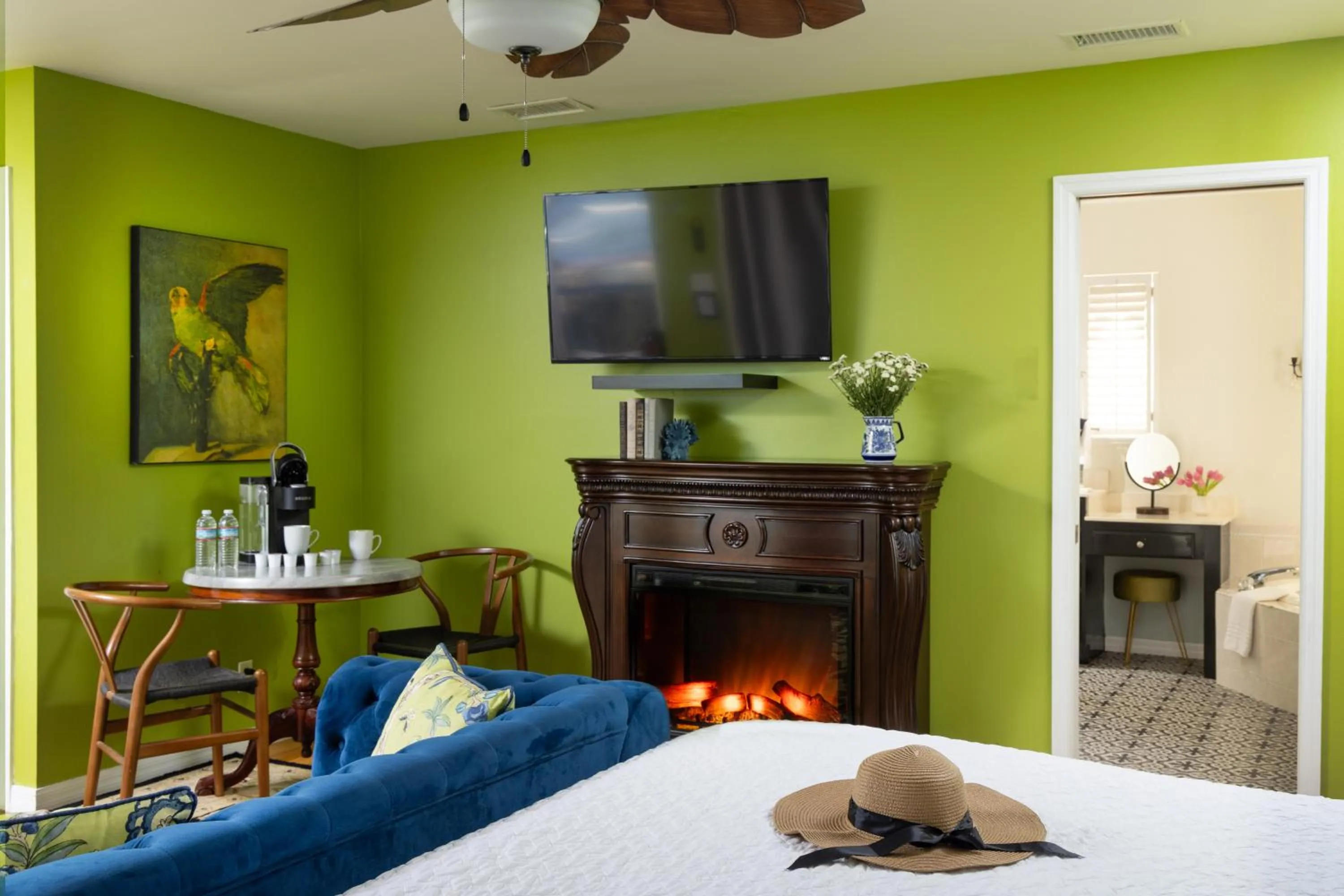 Bed in Bayfront Marin House