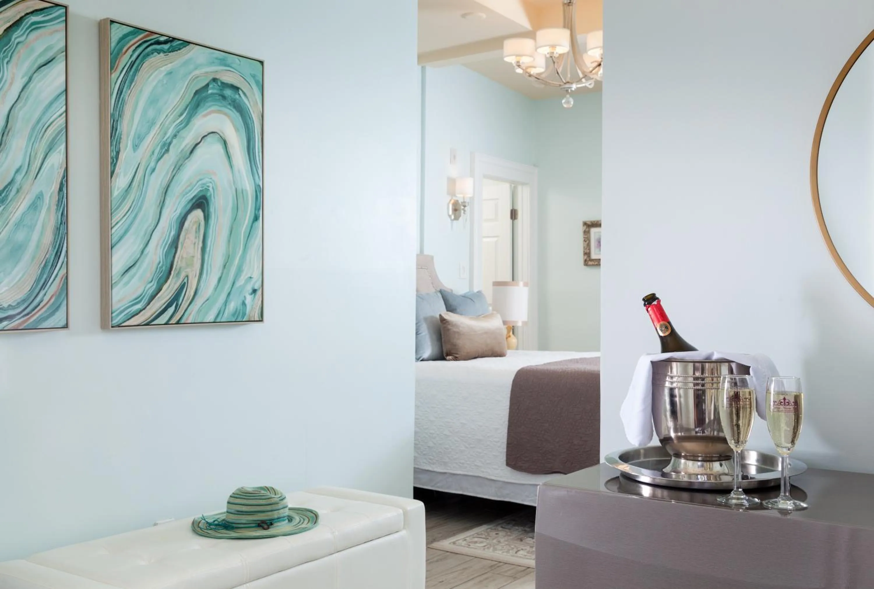 Bed in Bayfront Marin House