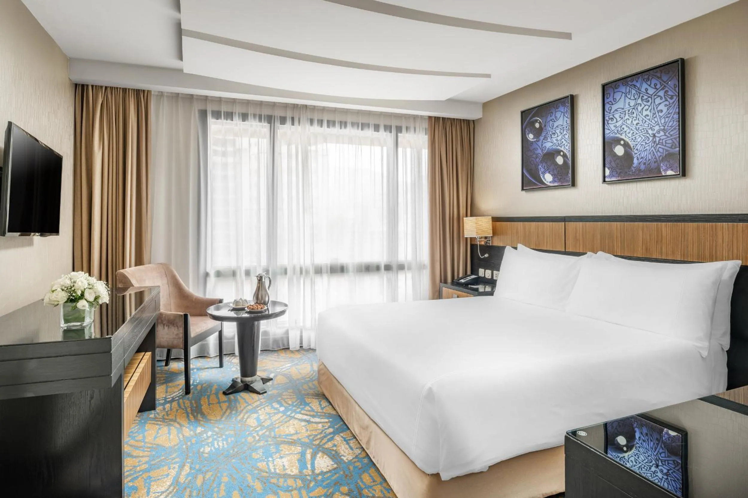 Bed in Al Ghufran Safwah Hotel Makkah