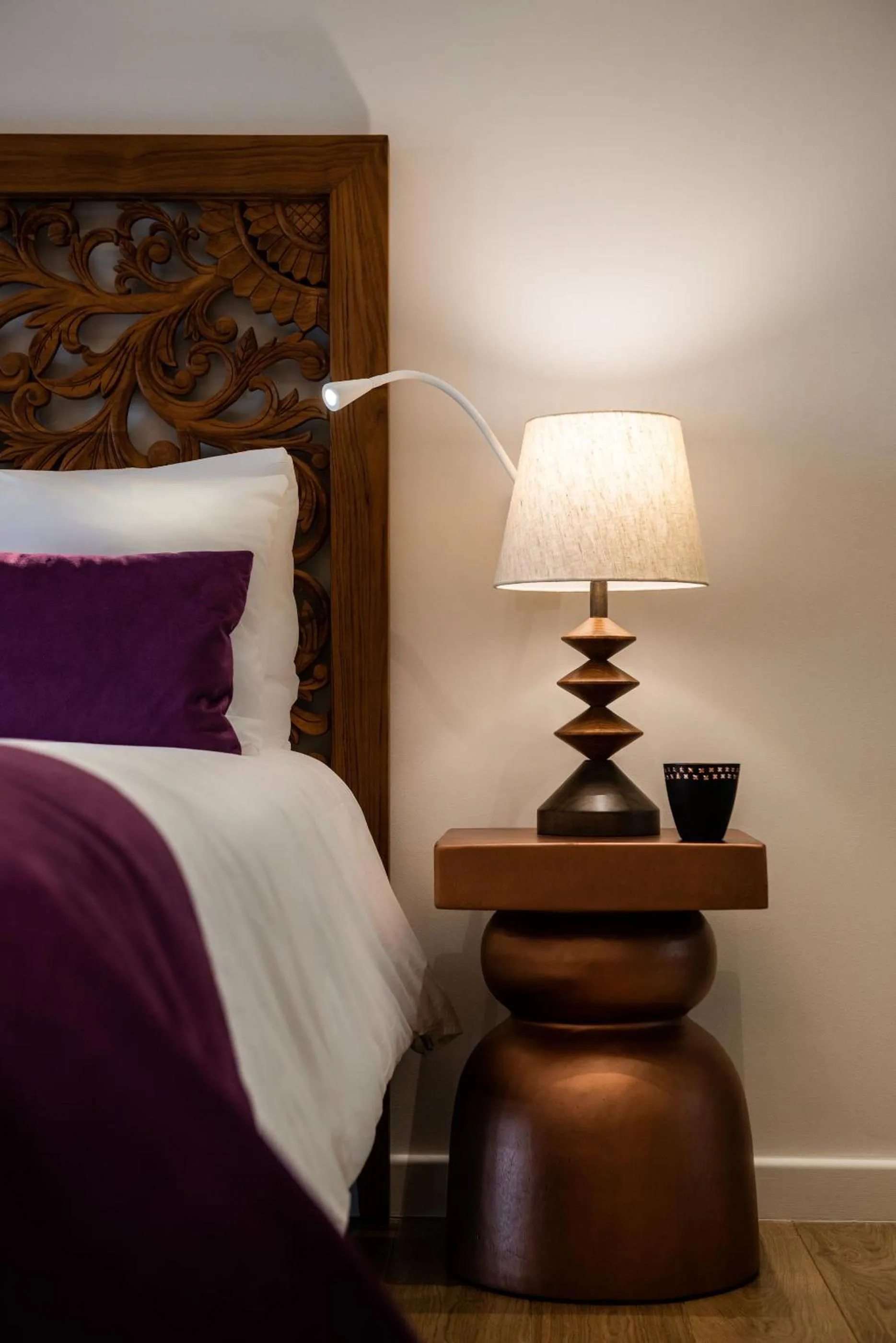 Bed in Avra Apartments Kolymbari Harbour