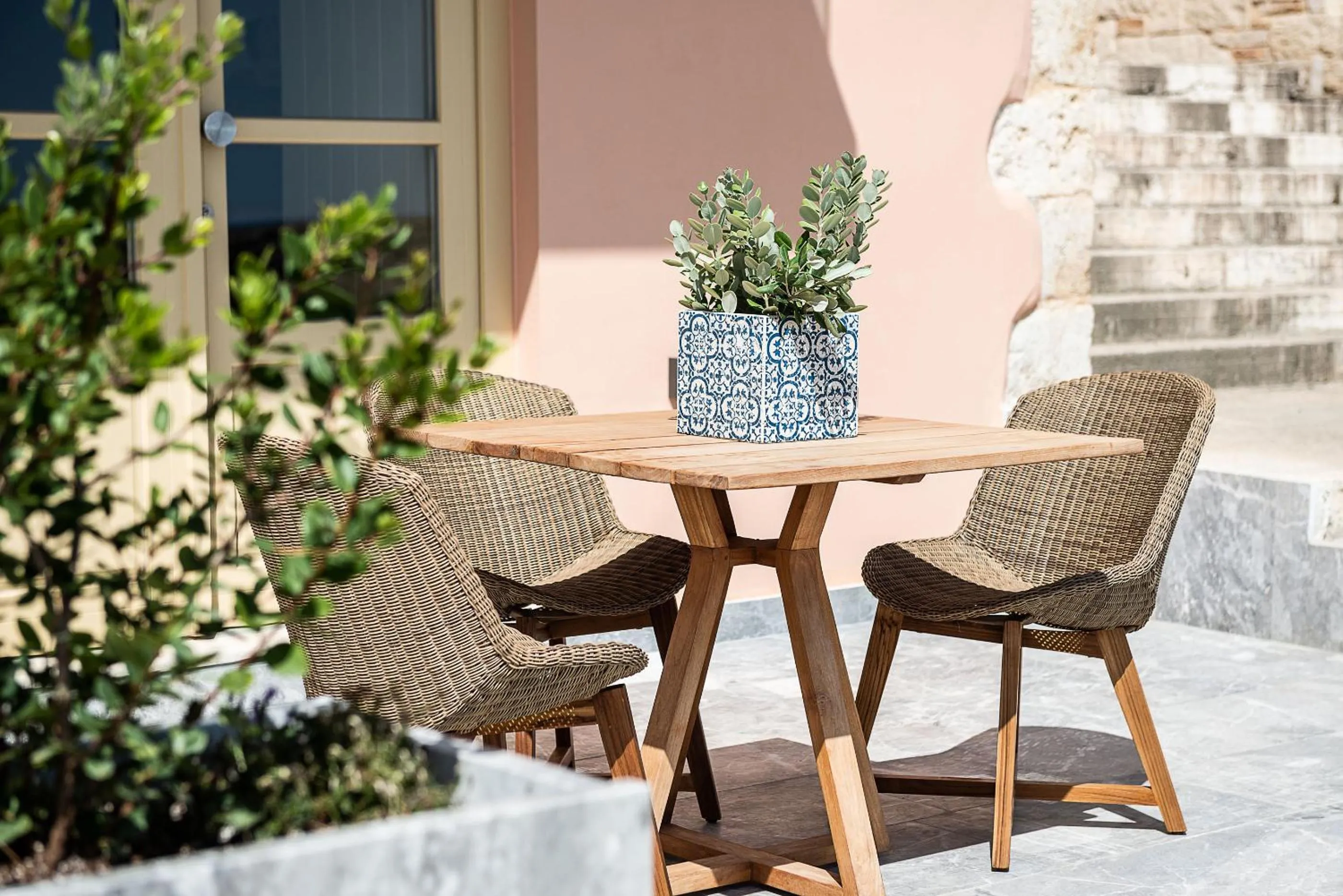 Balcony/Terrace in Avra Apartments Kolymbari Harbour