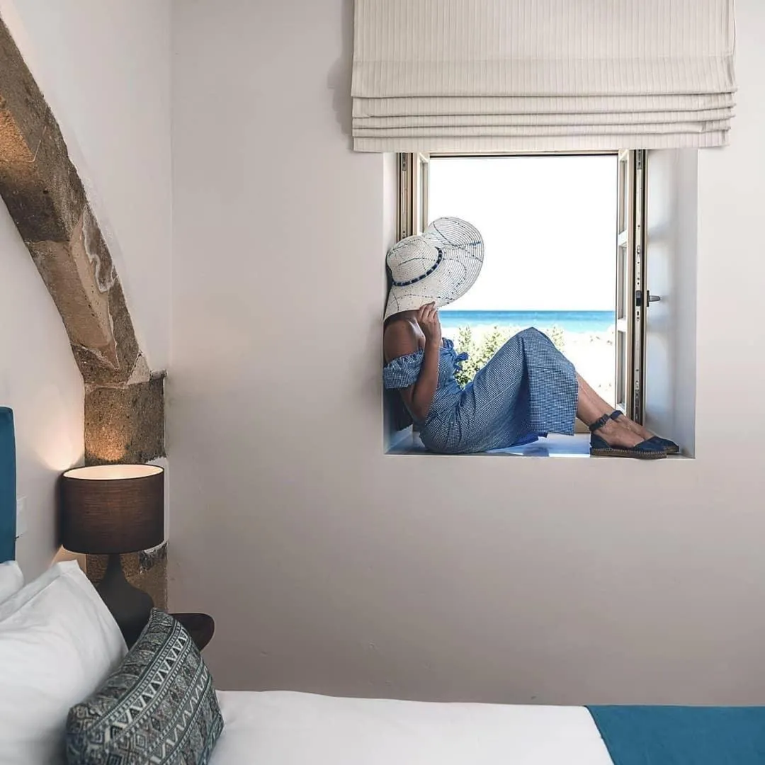 Bedroom, Bed in Avra Apartments Kolymbari Harbour