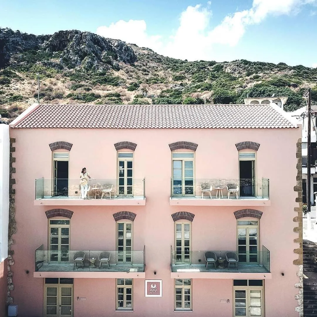 Property building in Avra Apartments Kolymbari Harbour