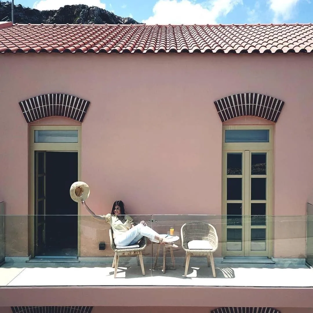 Balcony/Terrace in Avra Apartments Kolymbari Harbour