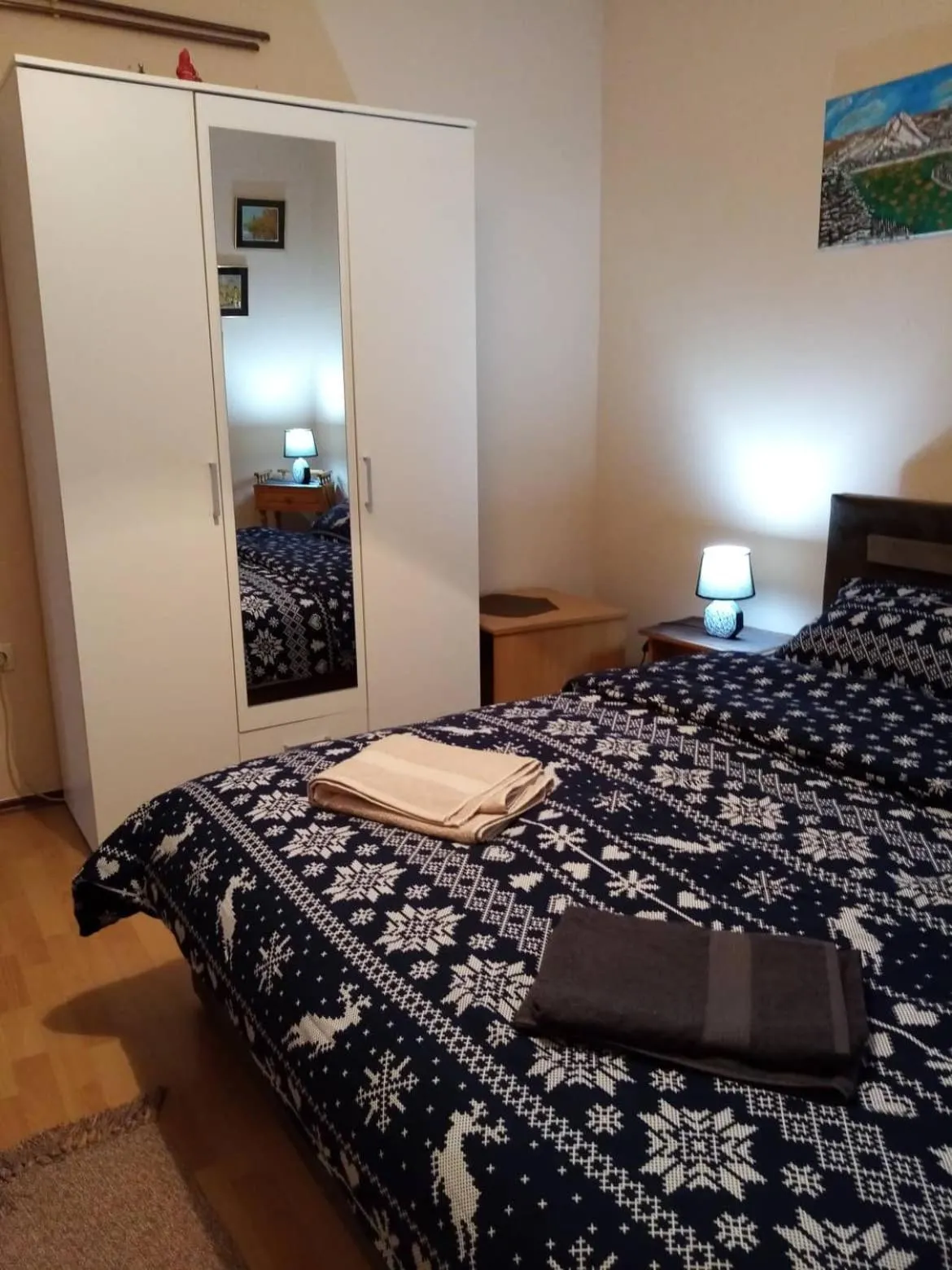 Bed in Mega Apartment