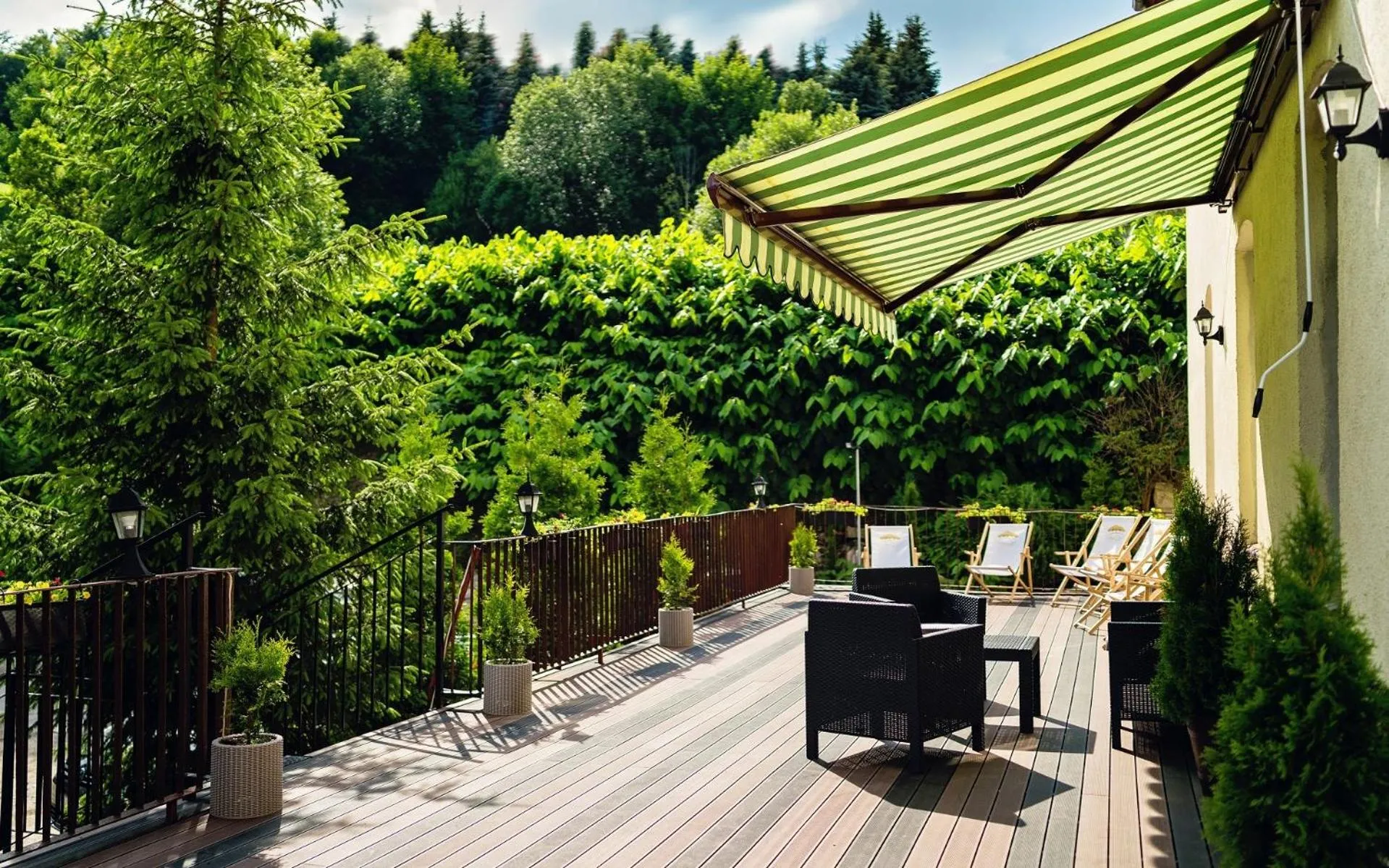 Balcony/Terrace in Leśny Dwór Karpacz Piekarnia Mio Padre Restauracja Mamma Mia