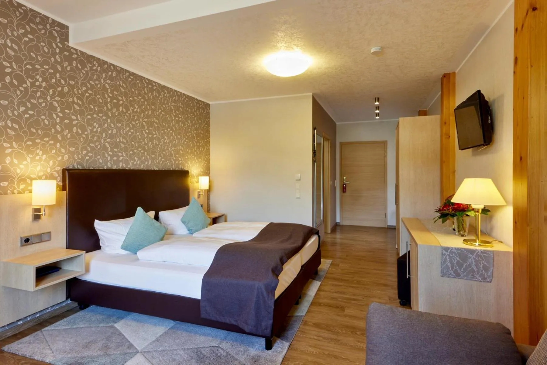 Bed in Mayer's Weinhotel